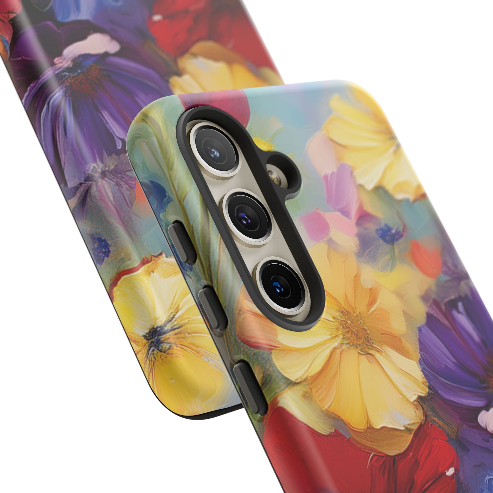 Bold Wildflower Phone Case Bright Hand-Painted Floral Art Vibrant Botanical Design for iPhone & Samsung | Trendy Nature Lover Gift Phone  Galaxy