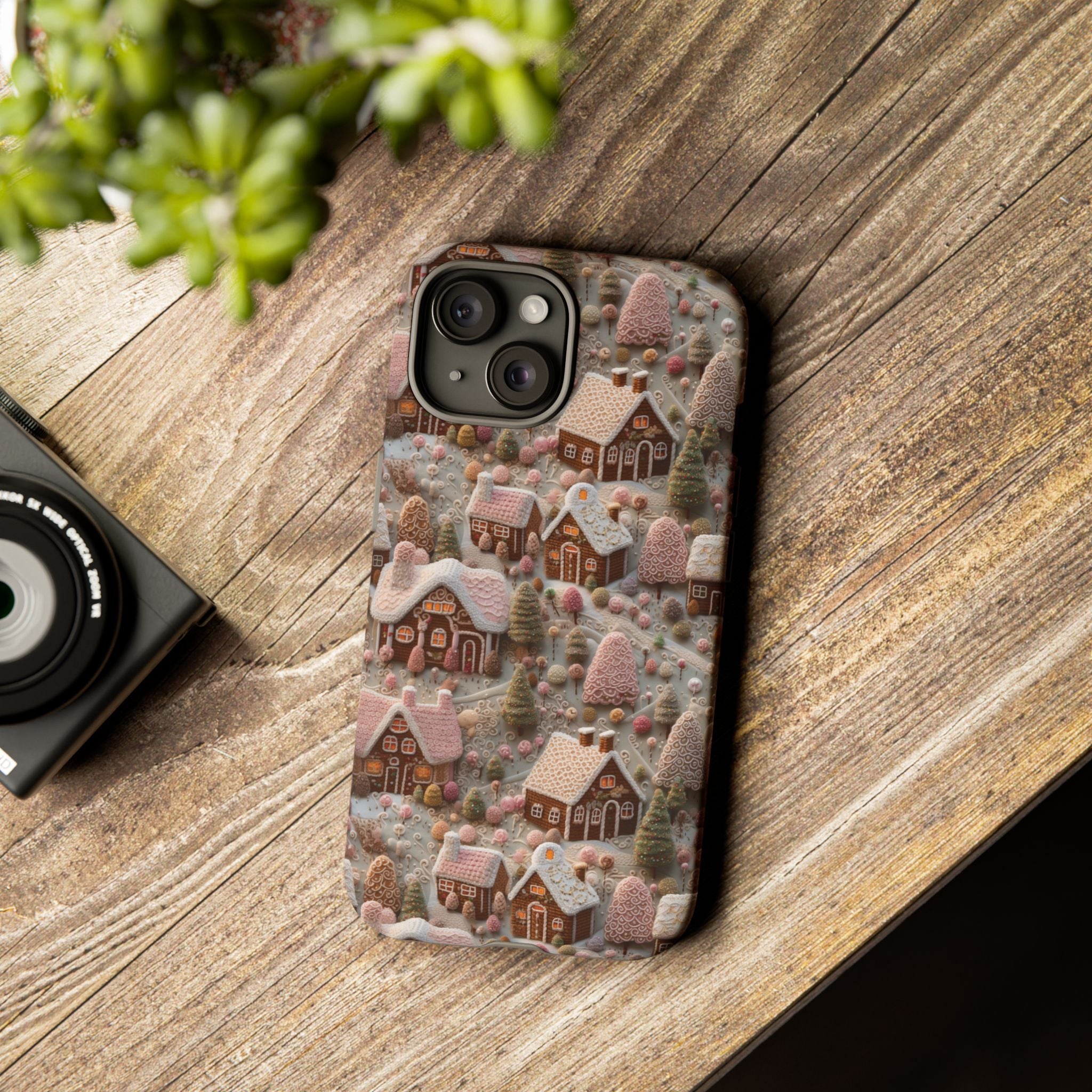 Gingerbread House 3D Phone Case Durable for iPhone Samsung Gift iPhone 15, 14, 13 Samsung Pixel Gift for Mom Accessory Gift for Her