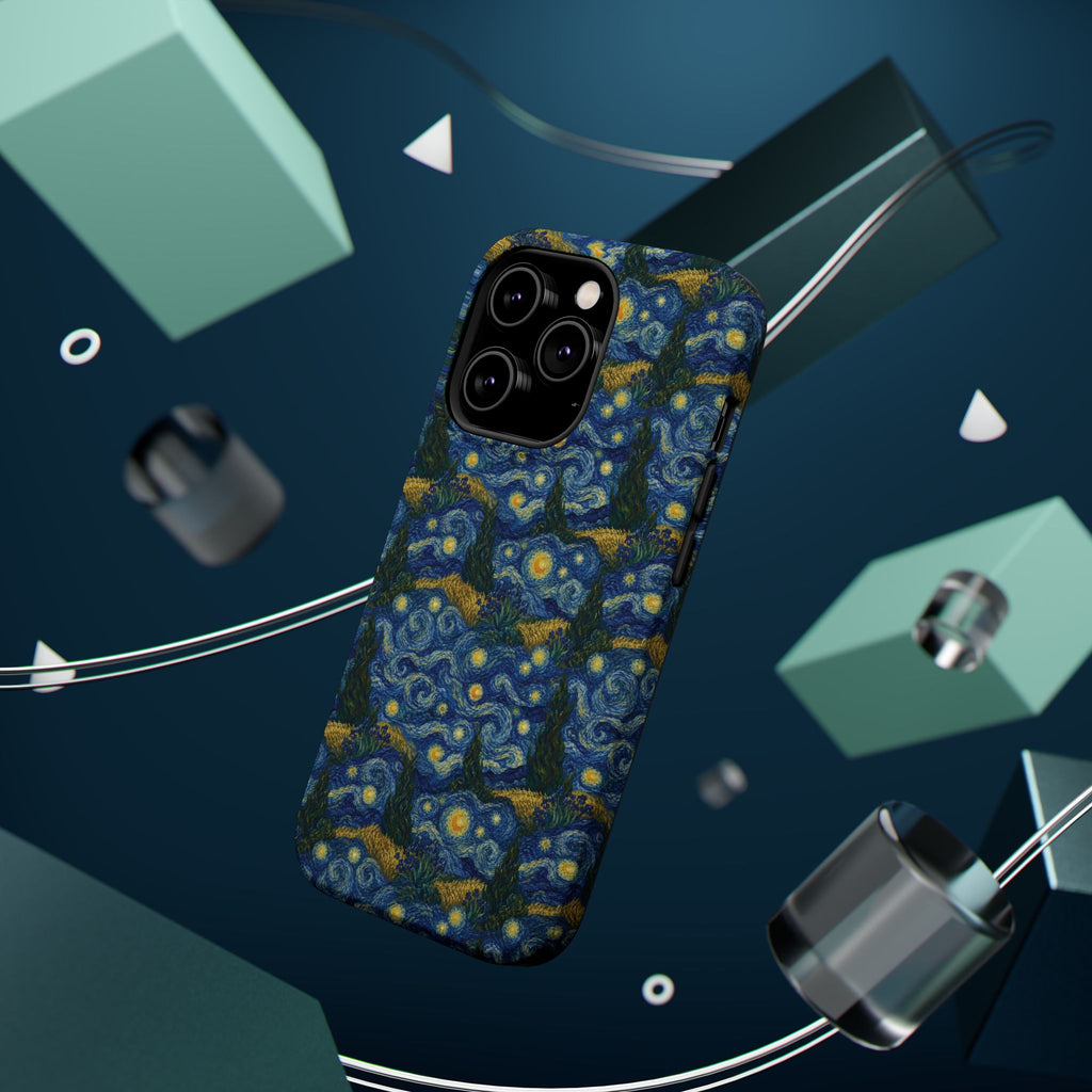 Van Gogh Illusion Magnetic Phone Case — Elegant Impact‑Resistant Art Lover Design