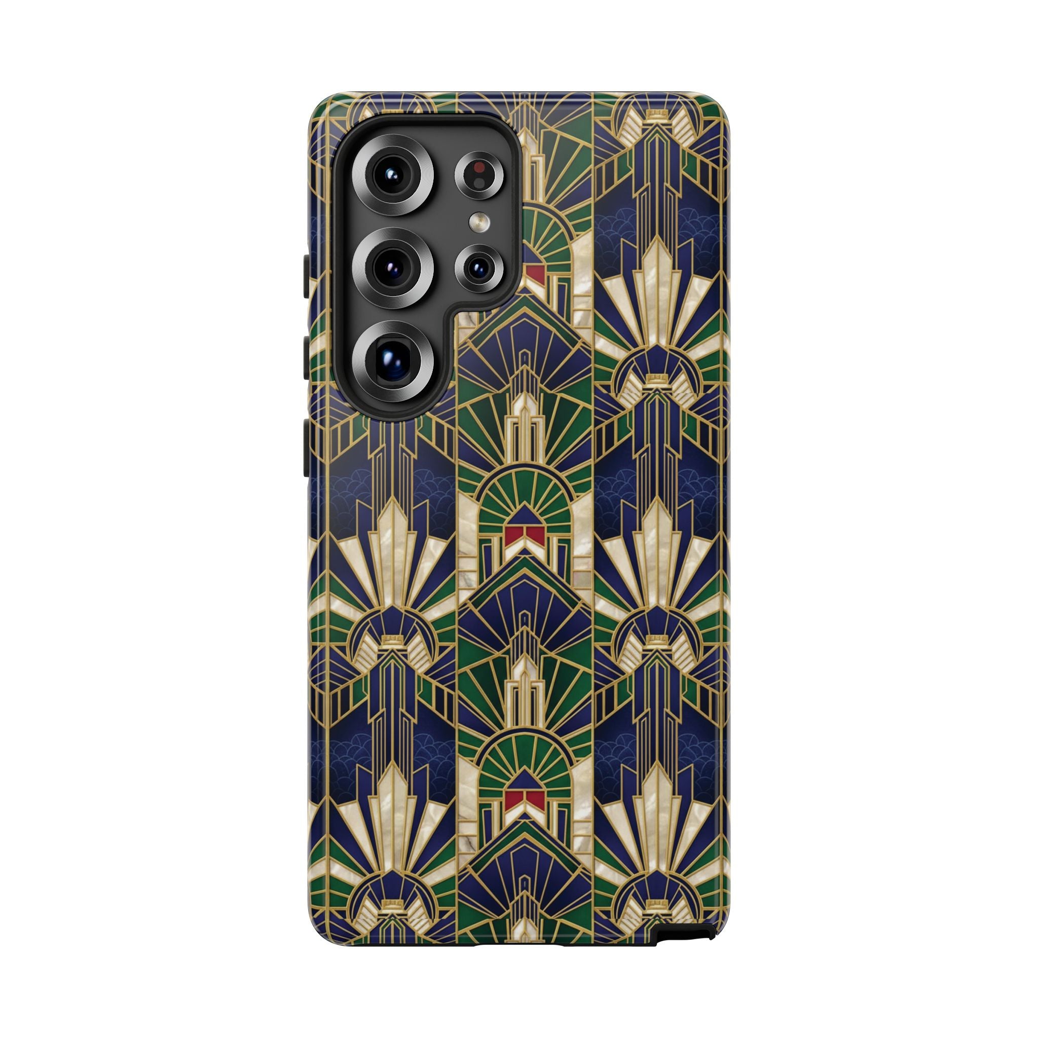 Navy & Gold Art Deco Phone Case — Imperial Art Deco Tough Case