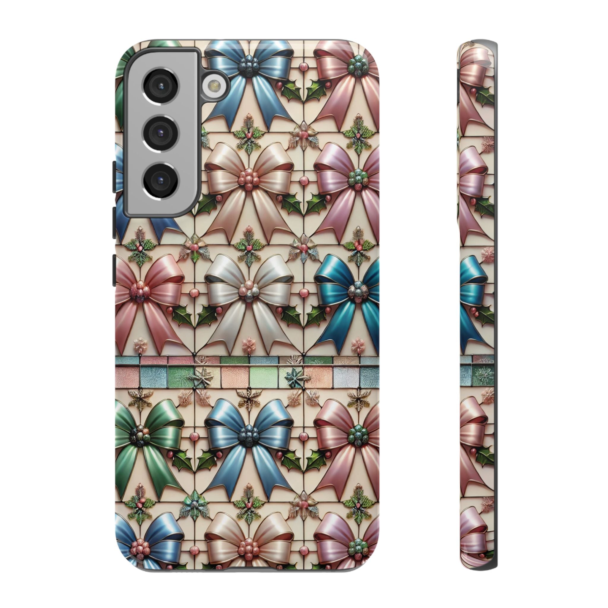 Coquette Bows Pastel Phone Case for iPhone 17 ,  15 14 13 12  21 23 Samsung, and Pixel | Stylish Protective Cover Gift for Her Perfect for Floral Lover