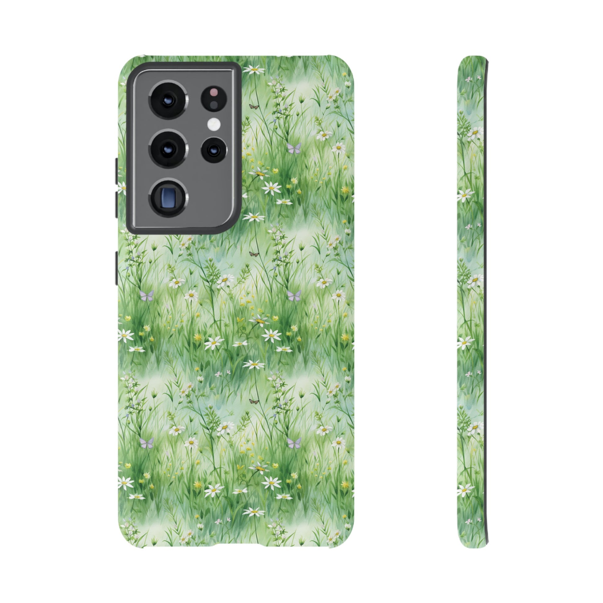 Beautiful Watercolor Grassing Daisy Boho Chic Design Phone Case Protective Cover for All Models Gift for Mom Accessory Gift for Her