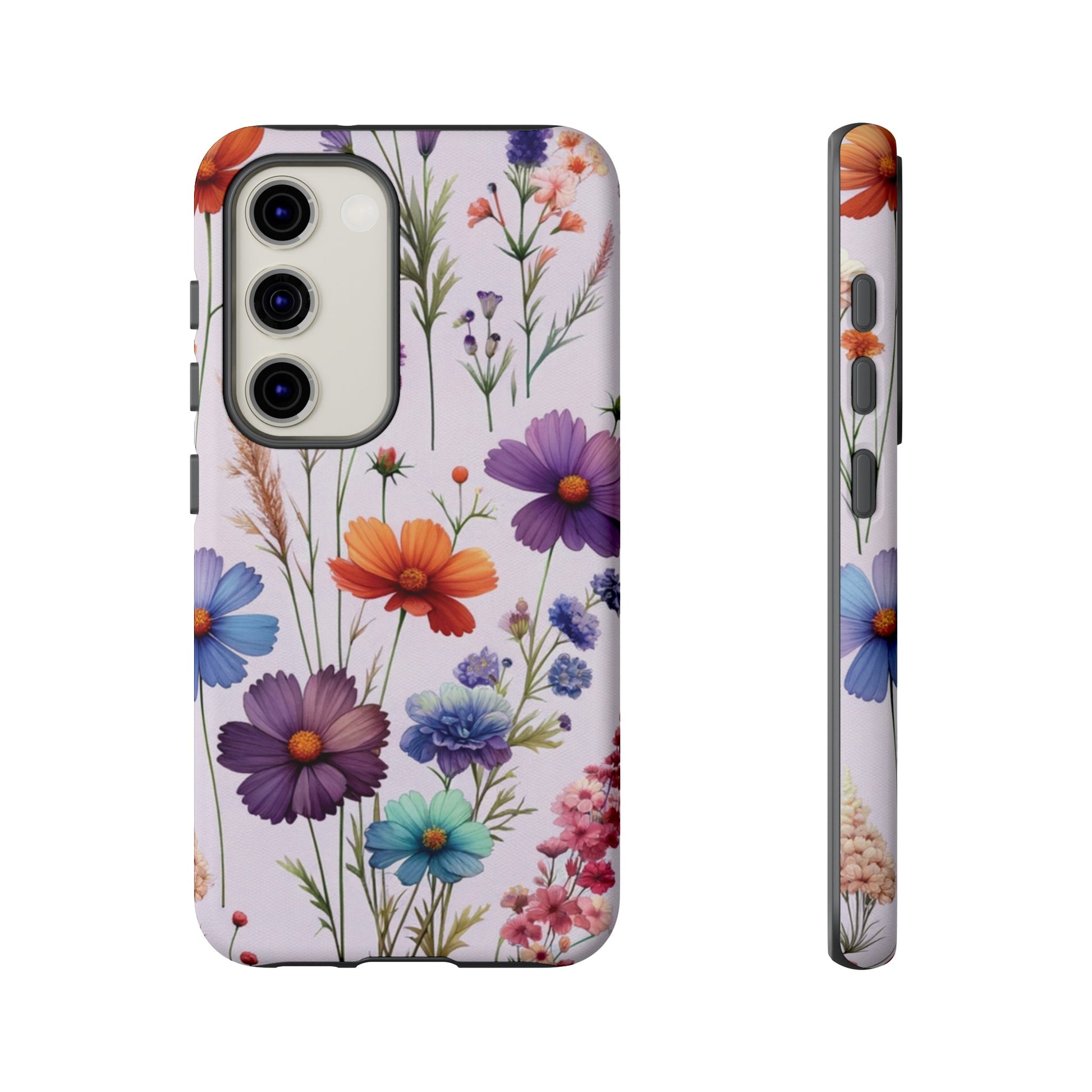 Lavender Wildflowers Protective Phone Case Gift for Her Phone 15, Samsung iPhone Samsung Gift for Her Case iPhone 15, Samsung iPhone Samsung Accessory Gift for Her.