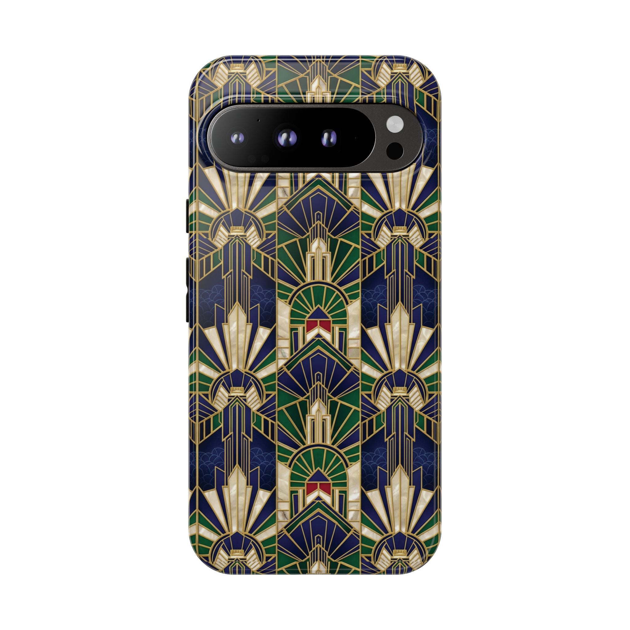Navy & Gold Art Deco Phone Case — Imperial Art Deco Tough Case
