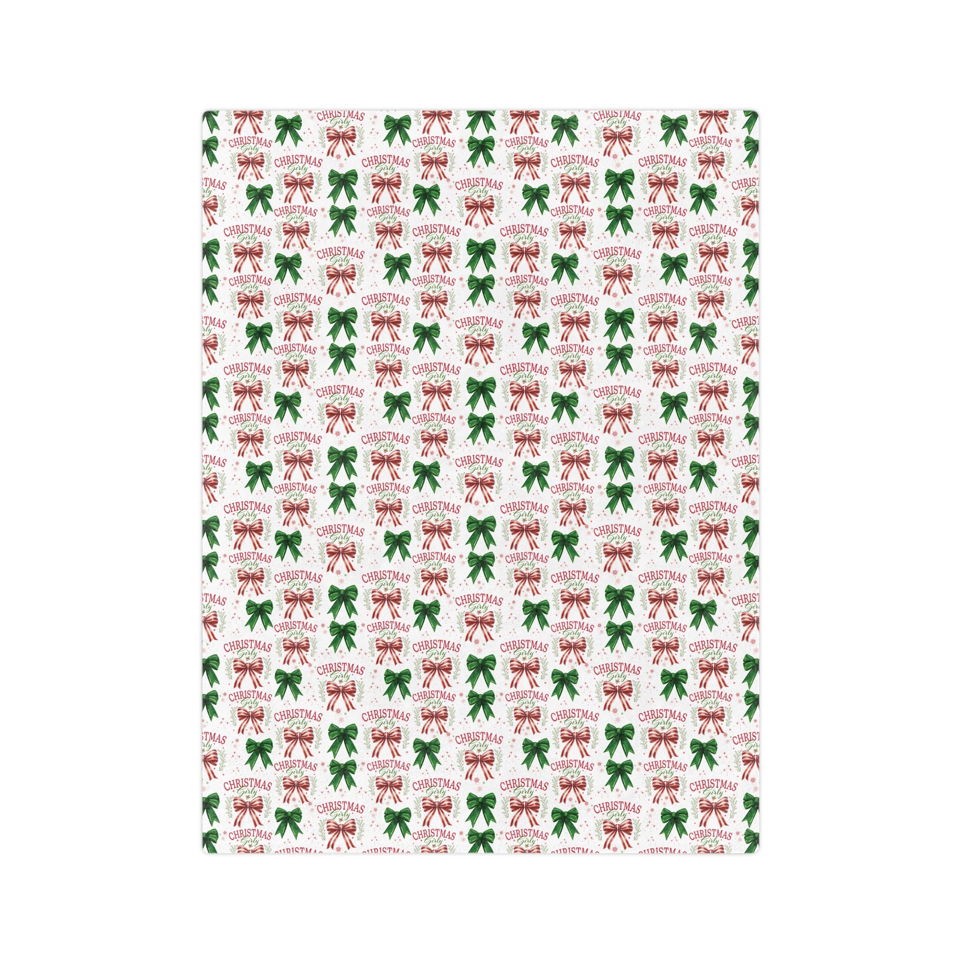 Girly Christmas Coquette Bows Minky Cozy Blanket Throw - Ultra Soft & Warm Bedding, Perfect for Home, Couch, or Bed | Best Gift for All Seasons Plush Microfiber for Maximum Comfort Blanket, Perfect for Snuggling Decor, Housewarming Gift Throw - MRSBYVALLE