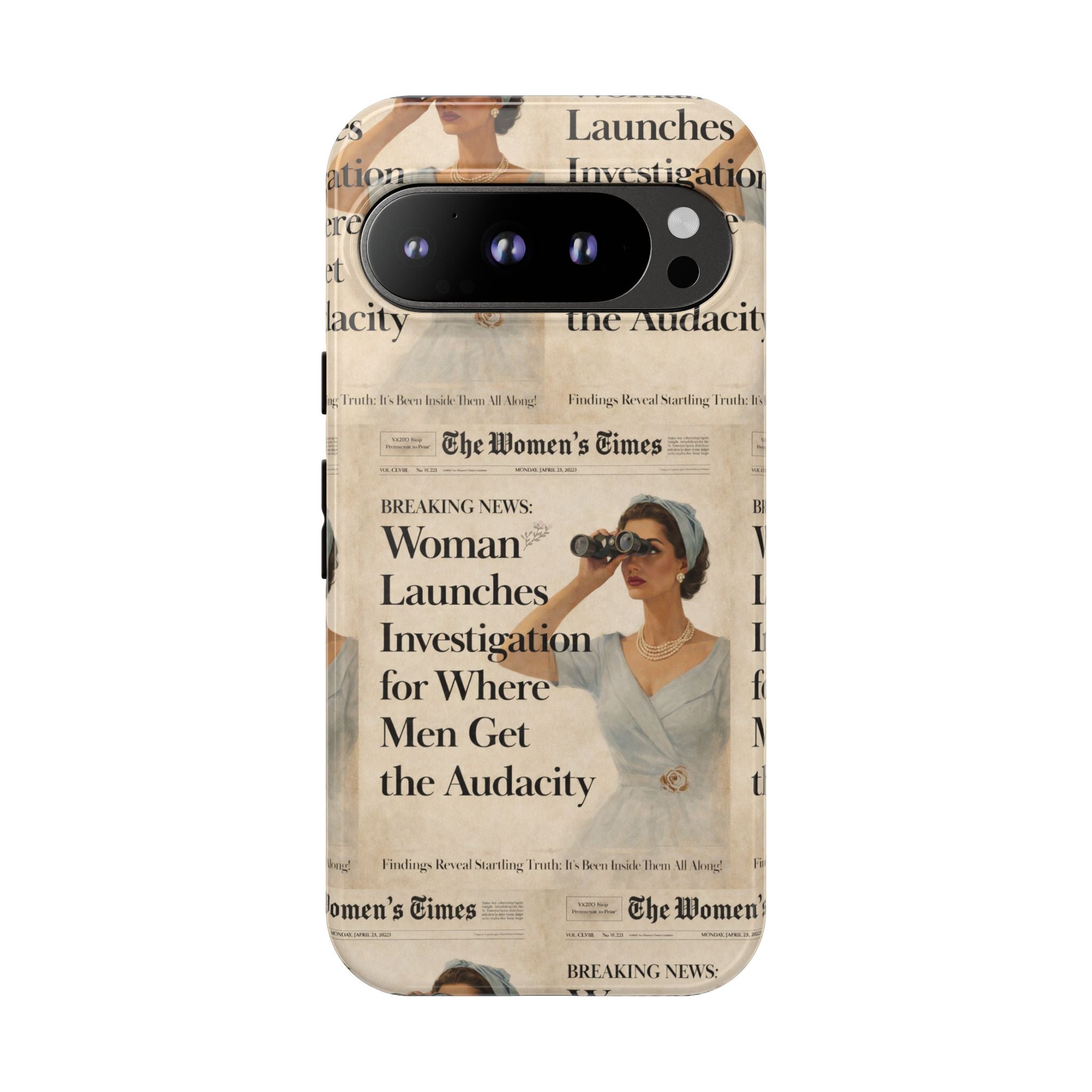 Funny Vintage Sarcastic Women Phone Case | Retro Sarcasm Text Design