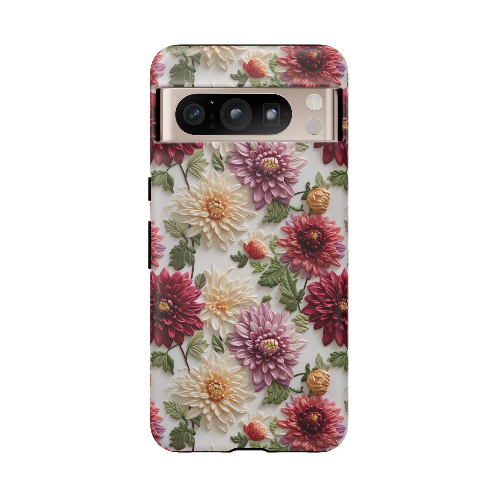 Floral Fall Phone Case for iPhone 16 pro15 14 13 12  21 23 Samsung, and Pixel | Stylish Protective Cover Gift for Her Perfect for Floral Lover