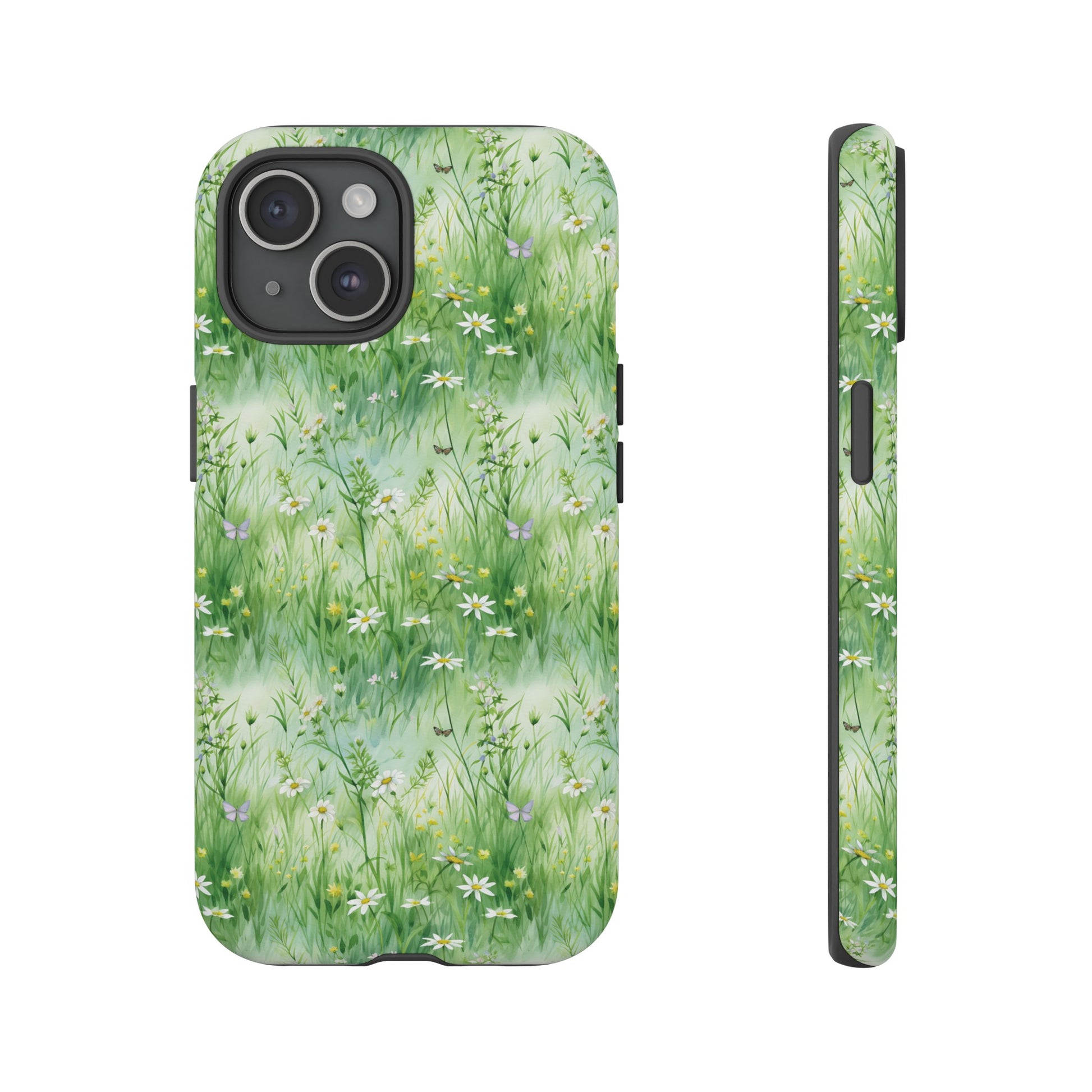 Beautiful Watercolor Grassing Daisy Boho Chic Design Phone Case Protective Cover for All Models Gift for Mom Accessory Gift for Her