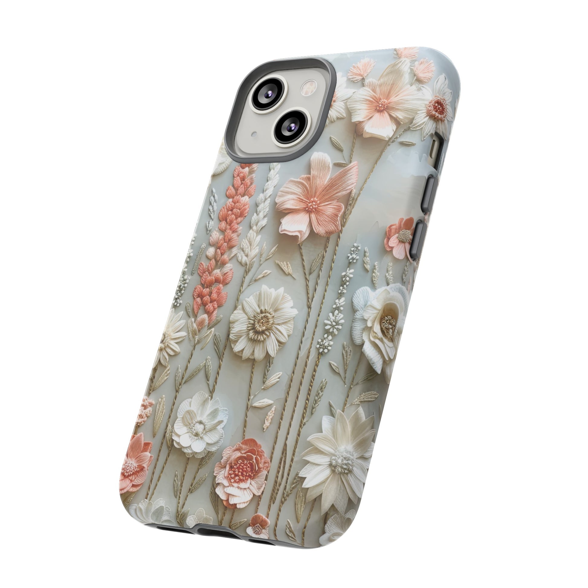 Pastel Wildflowers Protective Phone Case Gift for Her Phone 15, Samsung iPhone Samsung Gift for Her Case iPhone 15, Samsung iPhone Samsung Accessory Gift for Her