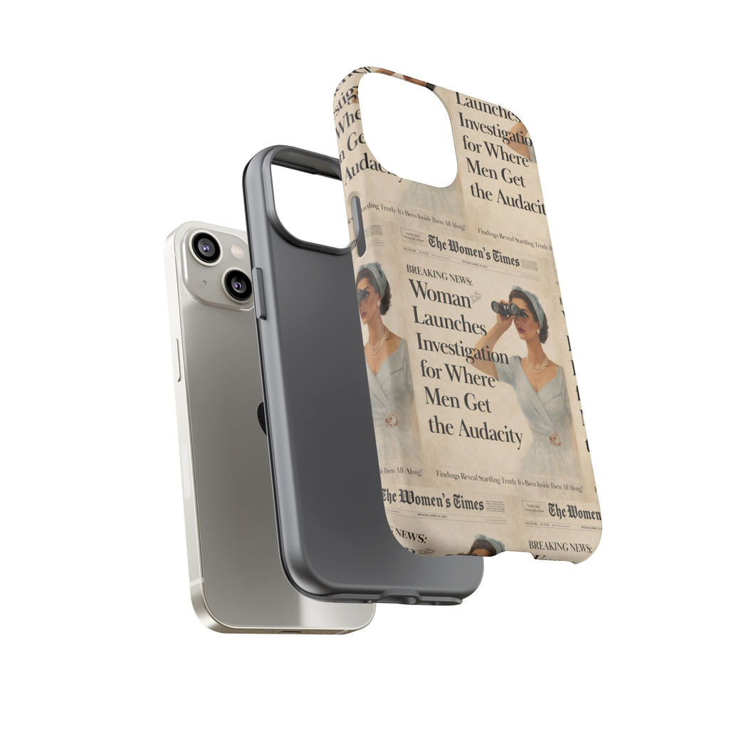 Funny Vintage Sarcastic Women Phone Case | Retro Sarcasm Text Design