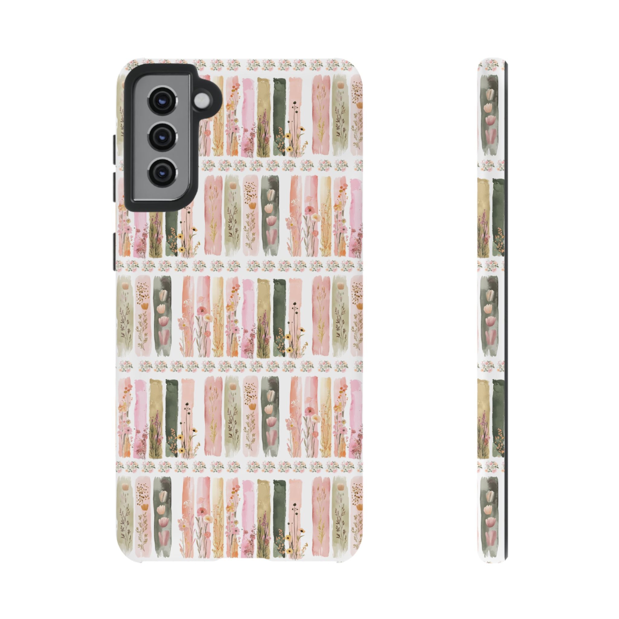 Pastel Brushstroke Floral Phone Case Soft Illusion Flower Design, Aesthetic Protective Cover, Feminine Style, Cute Gift for Her, Fits Most Models