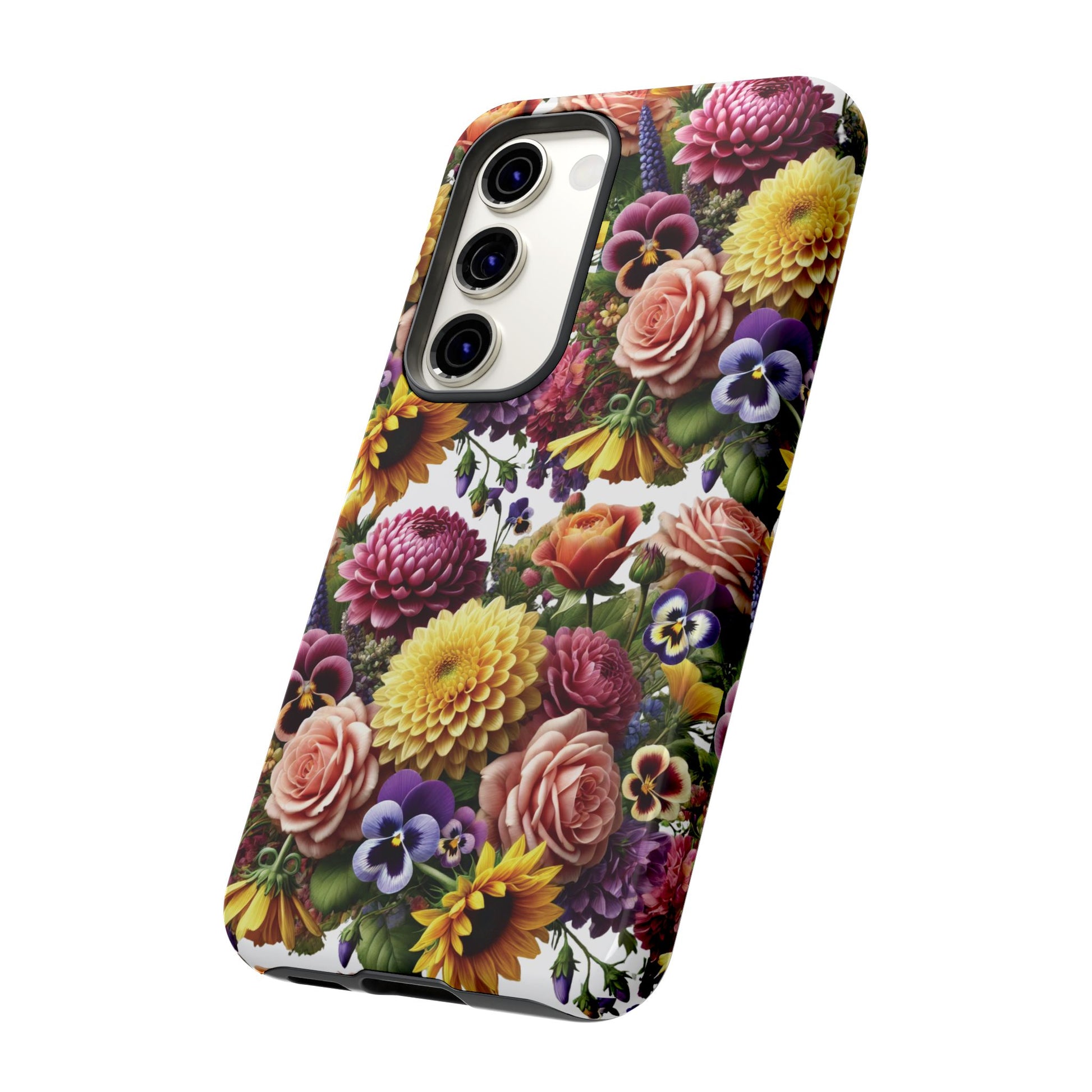 Floral Fall Phone Case for iPhone 16 15 14 13 12  21 23 Samsung, and Pixel | Stylish Protective Cover Gift for Her Perfect for Floral Lover