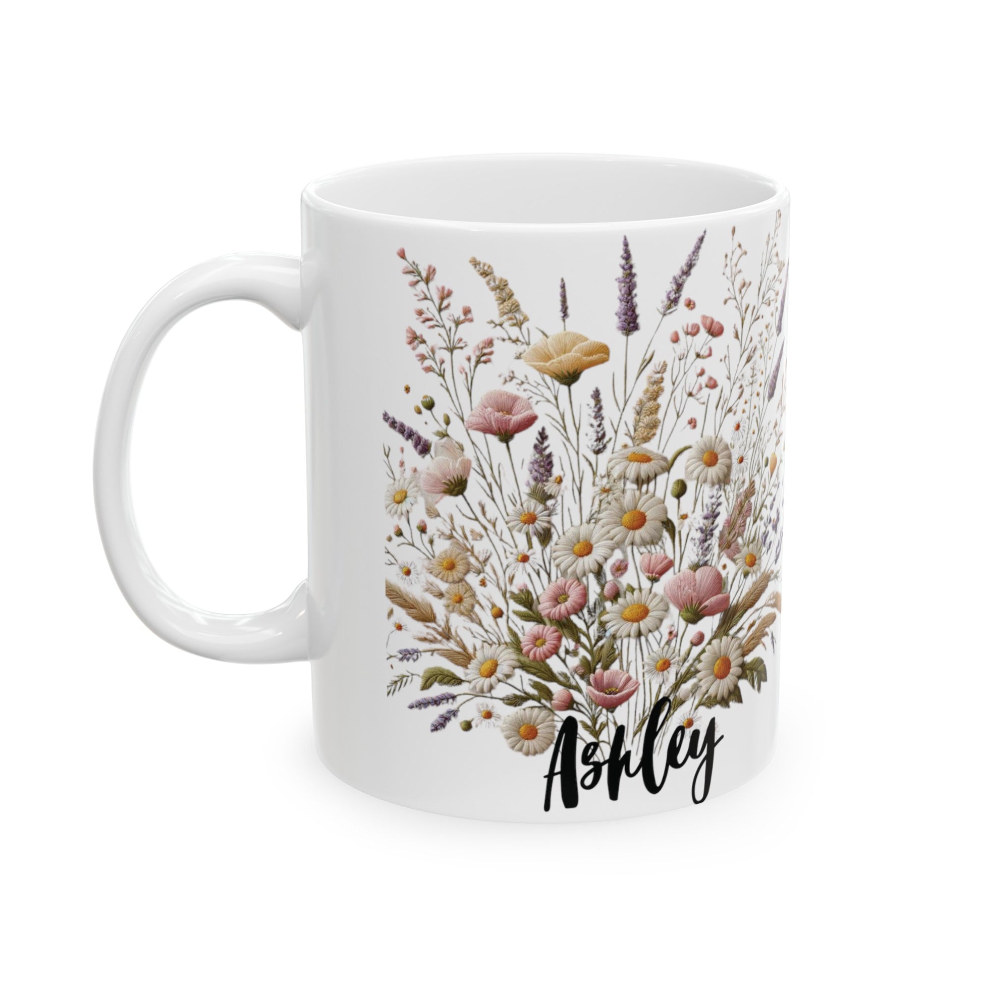 Personalized Boho Wildflower Best Coffee Mug | Custom Name Mug | Floral Design | Custom Gift for Her | Birthday Gift | Wedding Wildflowers Custom Mug | Available in 11 oz and 15 oz Available in 11 oz & 15 oz Ideal Gift for Cozy Coffee Moments - MRSBYVALLE