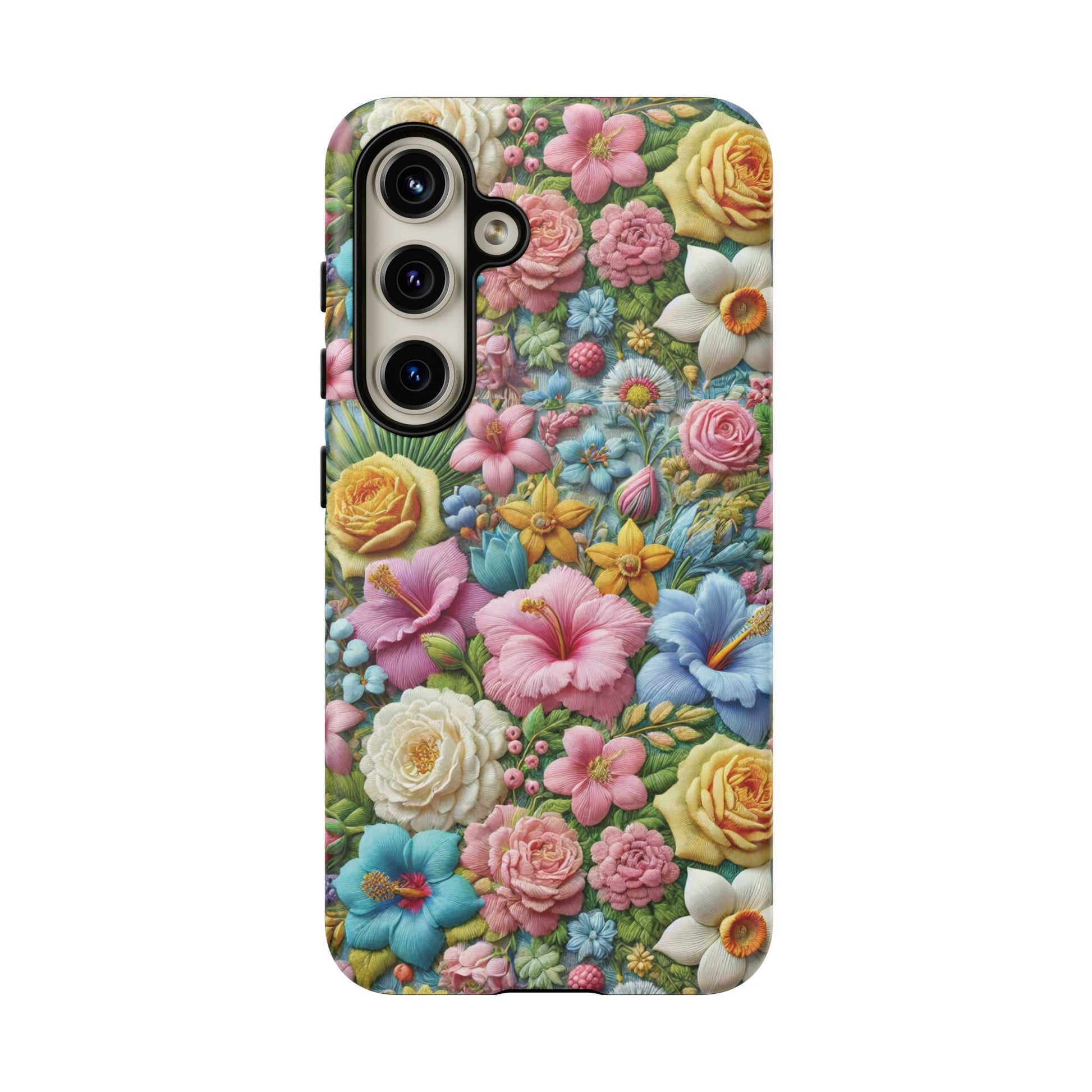 Elegant Pastel Flower Phone Case – Beautiful Floral Design, Durable Protection for Your Device, Stylish and Lightweight, Perfect Gift for Flower Lovers