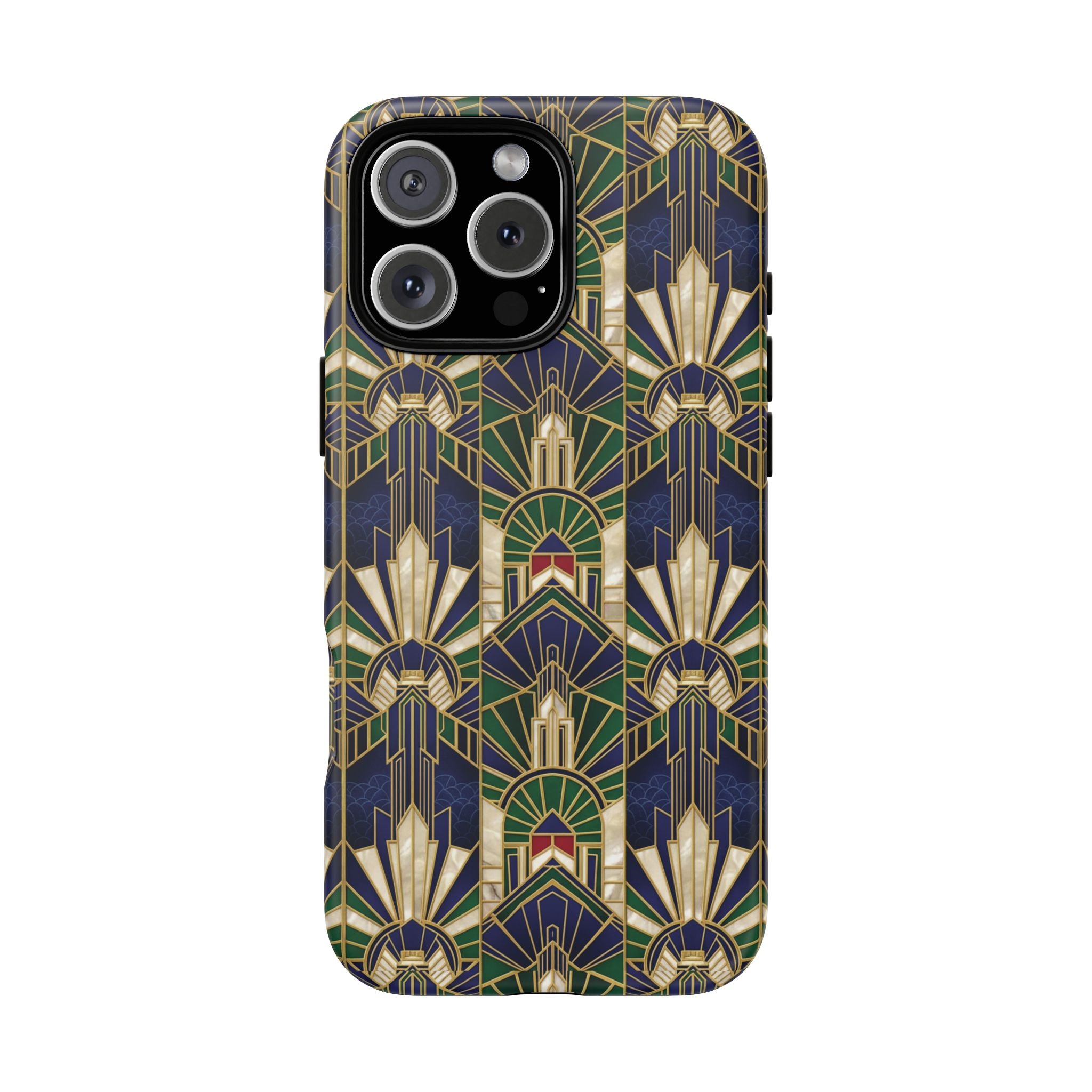 Navy & Gold Art Deco Phone Case — Imperial Art Deco Tough Case