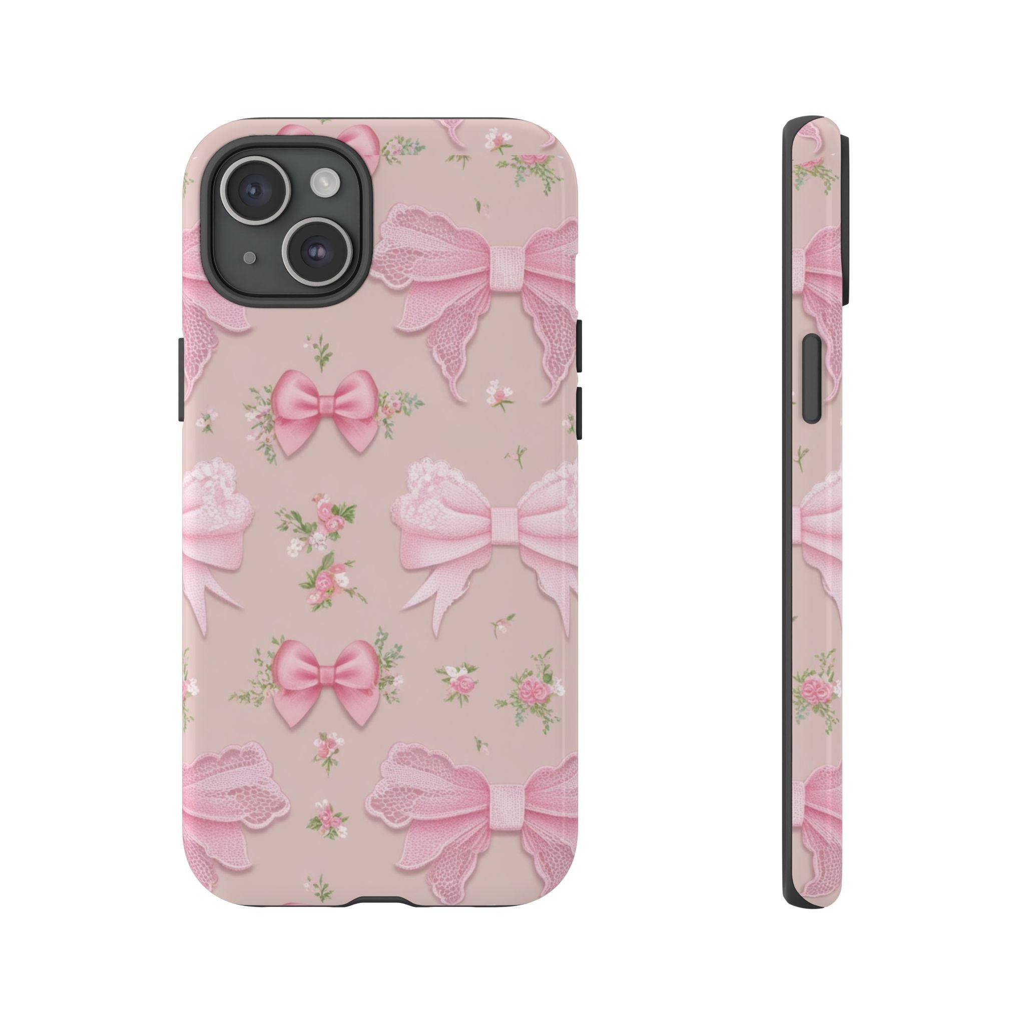 Luxury Pink Bow Phone Case – Cute & Protective Cover for iPhone & Samsung Gift for Her