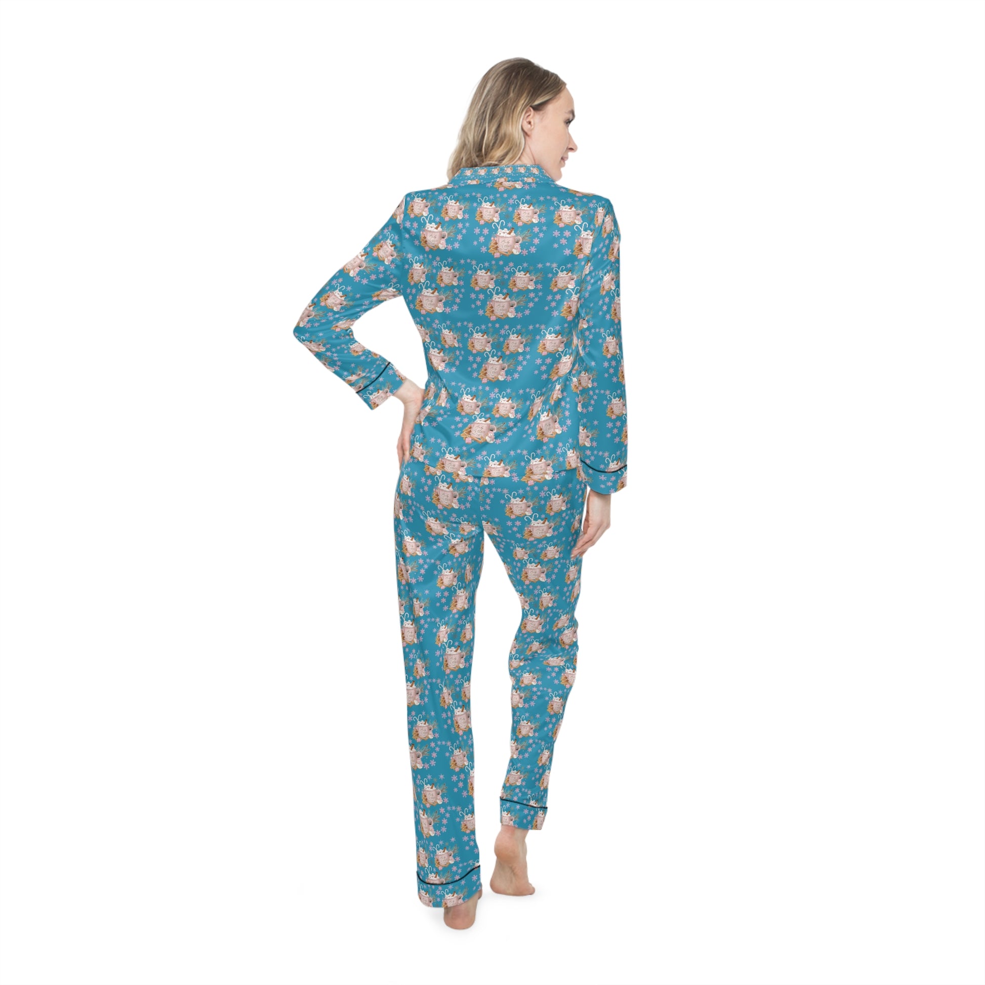 Baby It’s Cold Outside Satin Pajamas – Cozy Luxury Sleepwear & Holiday Loungewear Set Christmas Morning Outfit Perfect Gift