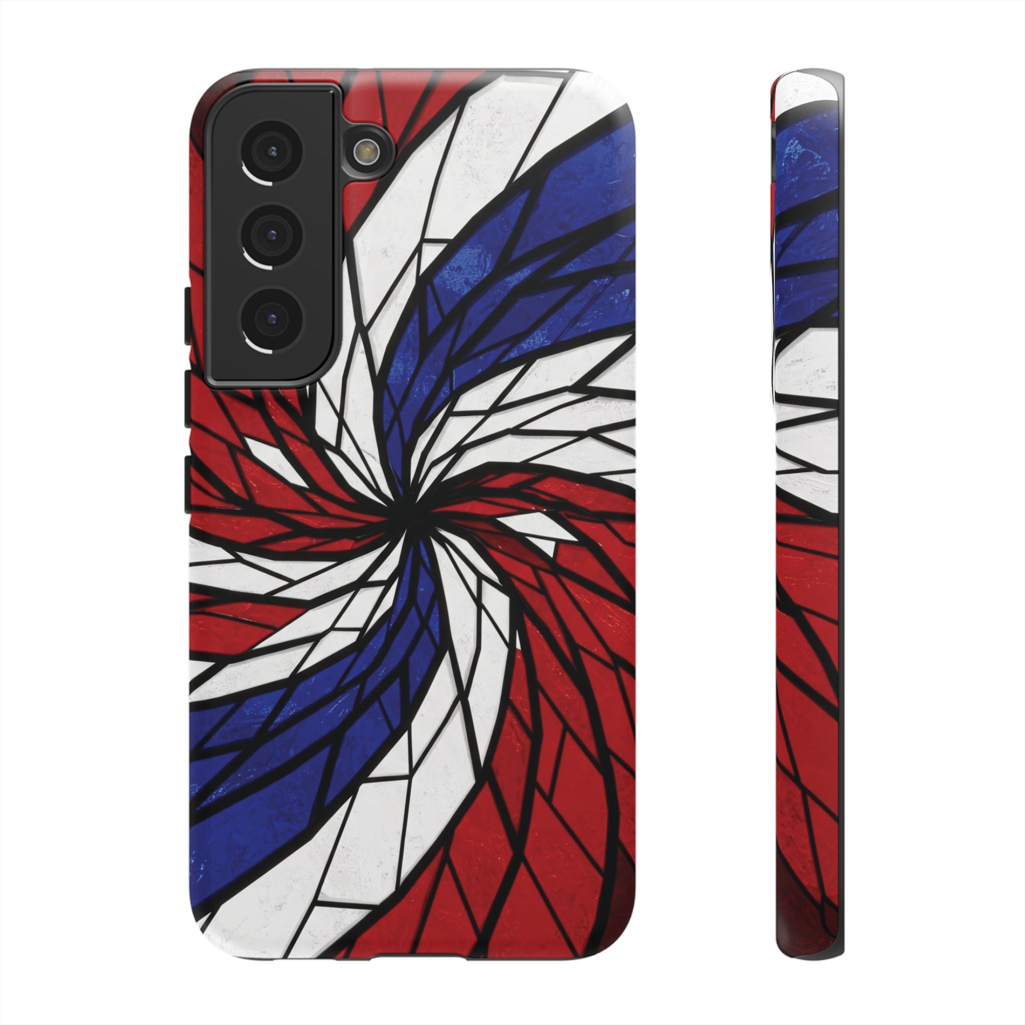 Patriotic Red White & Blue Phone Case – USA Flag Design, Independence Day Gift, Protective Cover for iPhone, Samsung, Pixel