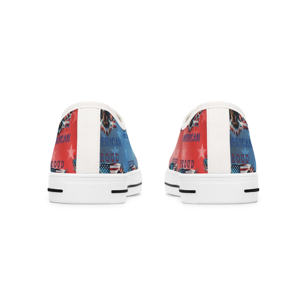 Patriotic American Flag and Eagle Sneakers Step Out in Style with Stunning USA Symbol! Perfect for Everyday Wear and Proud Americans. Durable, High-Quality Footwear Everyday Activities - MRSBYVALLE