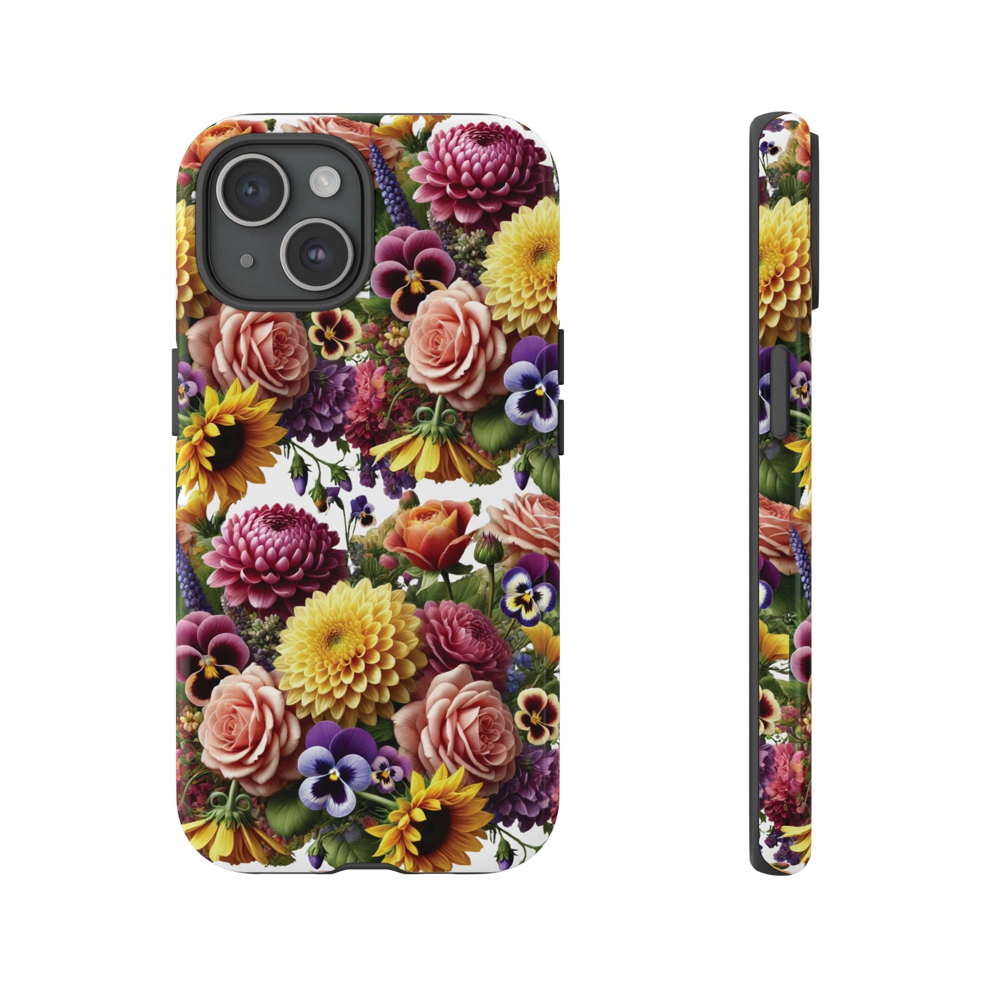 Floral Fall Phone Case for iPhone 16 15 14 13 12  21 23 Samsung, and Pixel | Stylish Protective Cover Gift for Her Perfect for Floral Lover