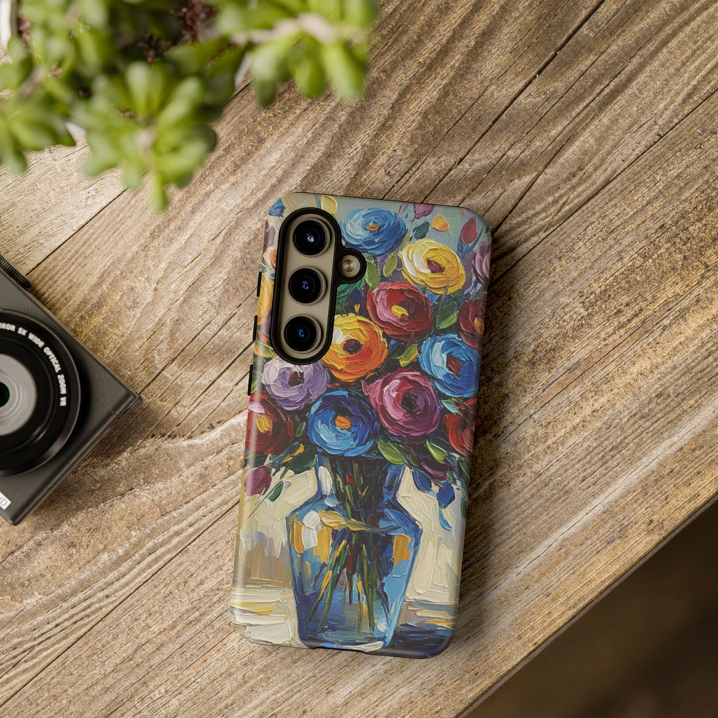 Floral Luxury Oil Painting Illusion Tough Case — Floral Art Phone Case for Art Lovers