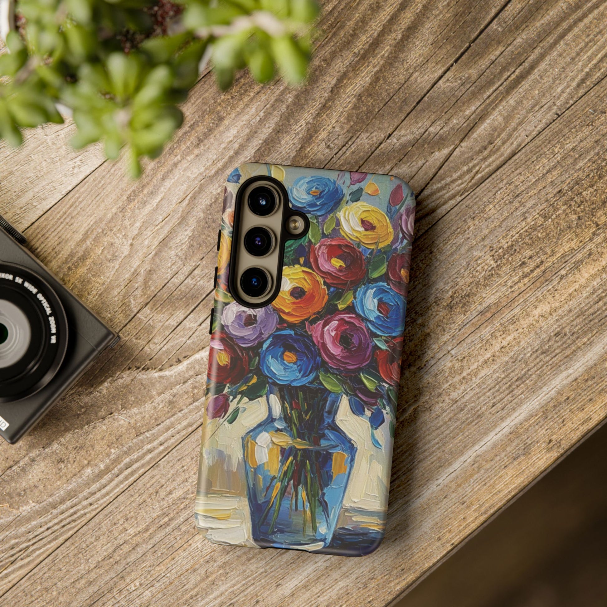 Floral Luxury Oil Painting Illusion Tough Case — Floral Art Phone Case for Art Lovers