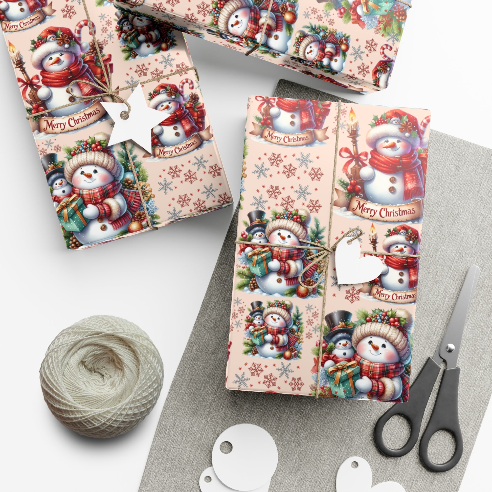 Christmas Wrapping Paper Whimsical Winter Wonderland with Festive Gifts Perfect for a Magical Holiday Season in Matte/Satin, All Occasion - MRSBYVALLE