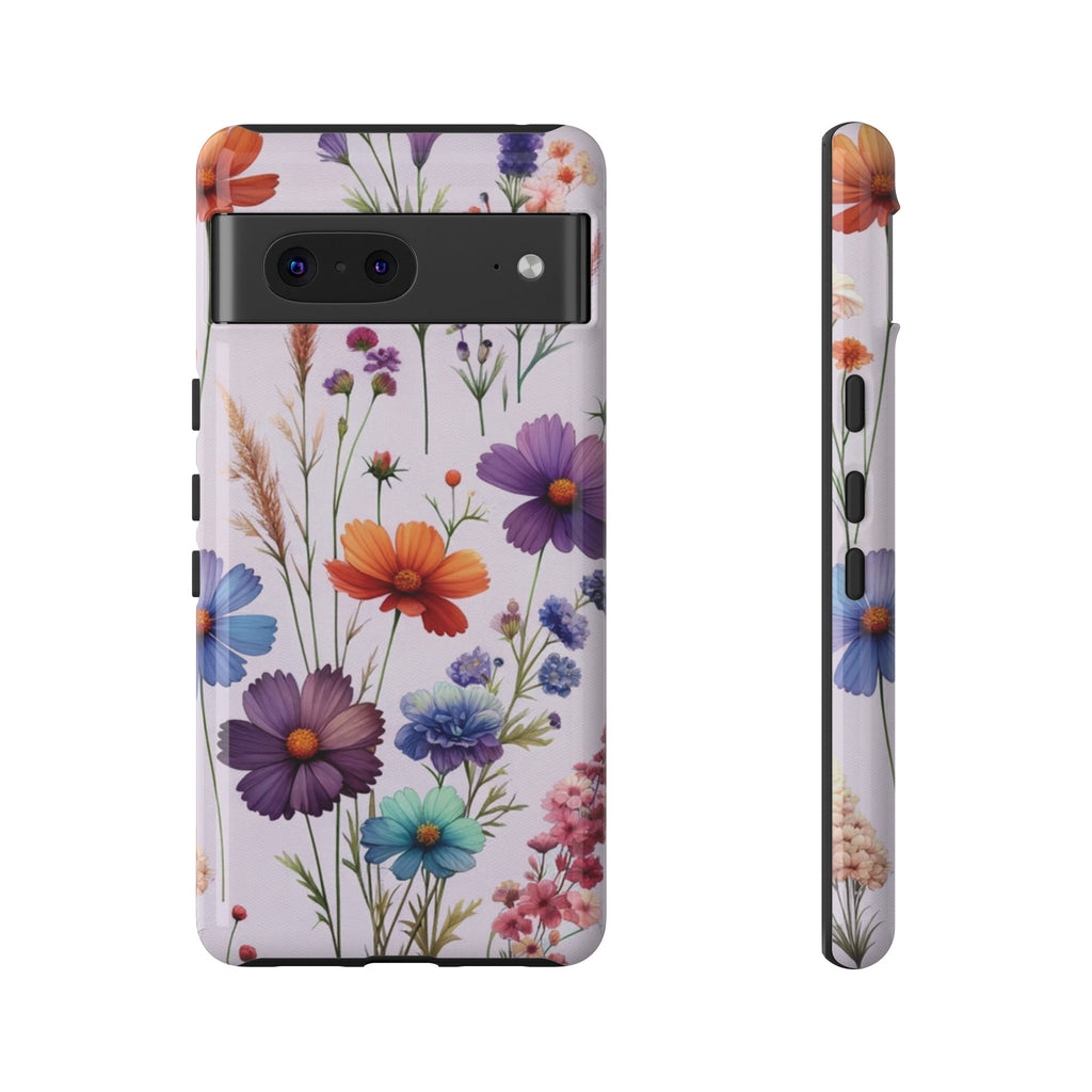 Lavender Wildflowers Protective Phone Case Gift for Her Phone 15, Samsung iPhone Samsung Gift for Her Case iPhone 15, Samsung iPhone Samsung Accessory Gift for Her.