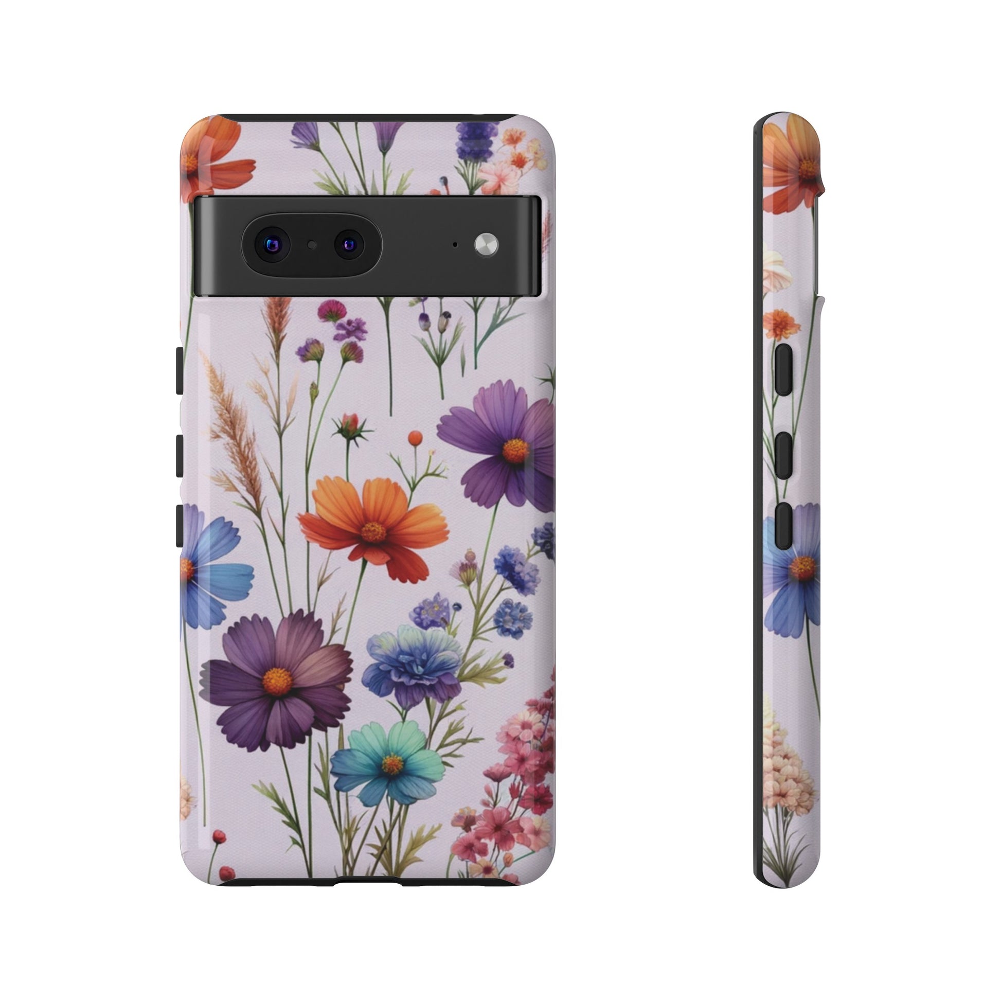 Lavender Wildflowers Protective Phone Case Gift for Her Phone 15, Samsung iPhone Samsung Gift for Her Case iPhone 15, Samsung iPhone Samsung Accessory Gift for Her.