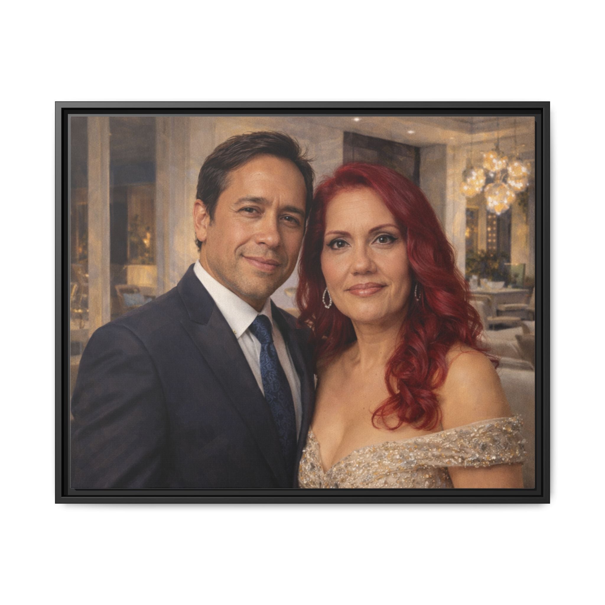 Custom Oil Painting Illusion Canvas – Luxury Portrait Art