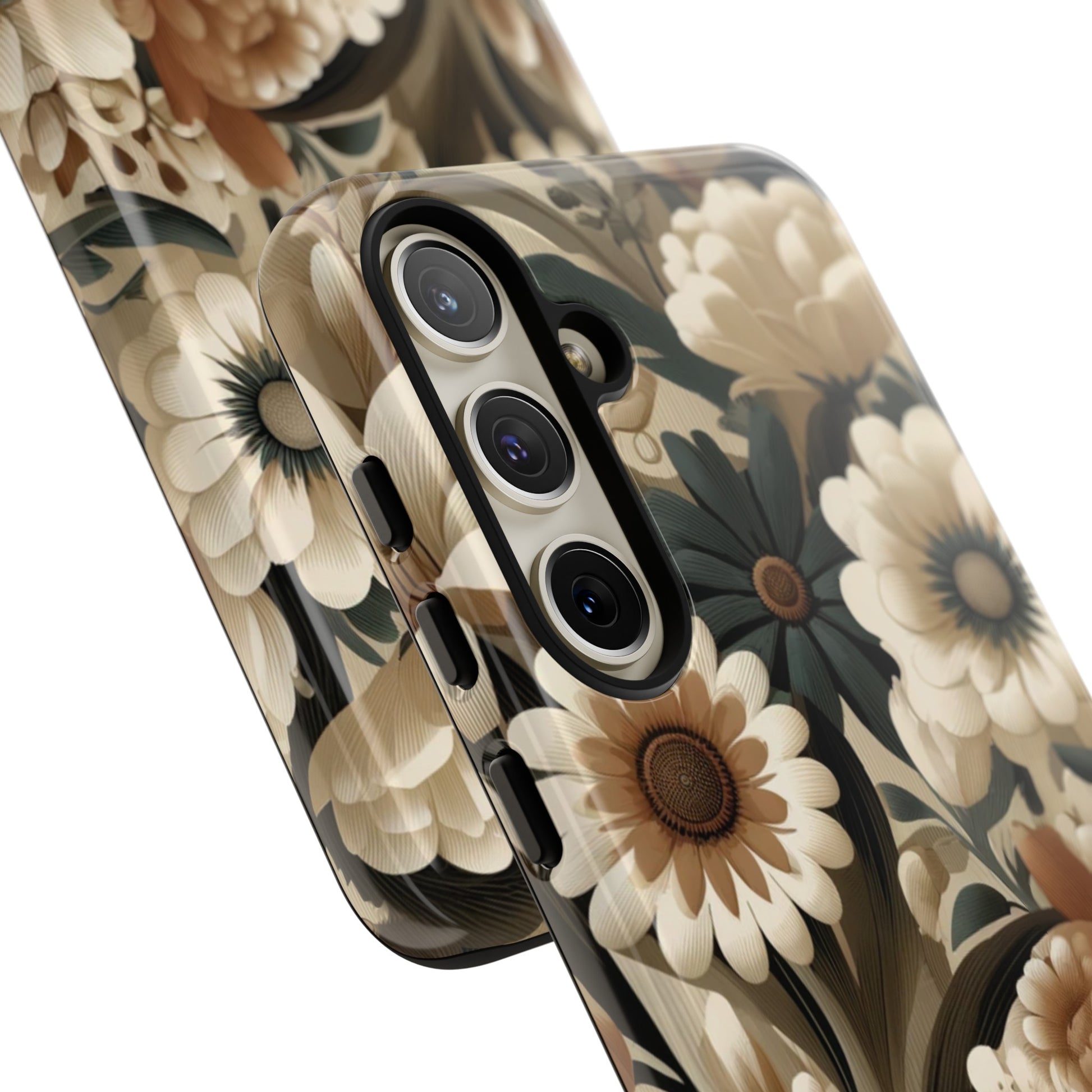 Mid-century Modern Floral Phone Case Durable for iPhone Samsung Gift iPhone 15, 14, 13 Samsung Pixel Gift for Mom Accessory Gift for Her