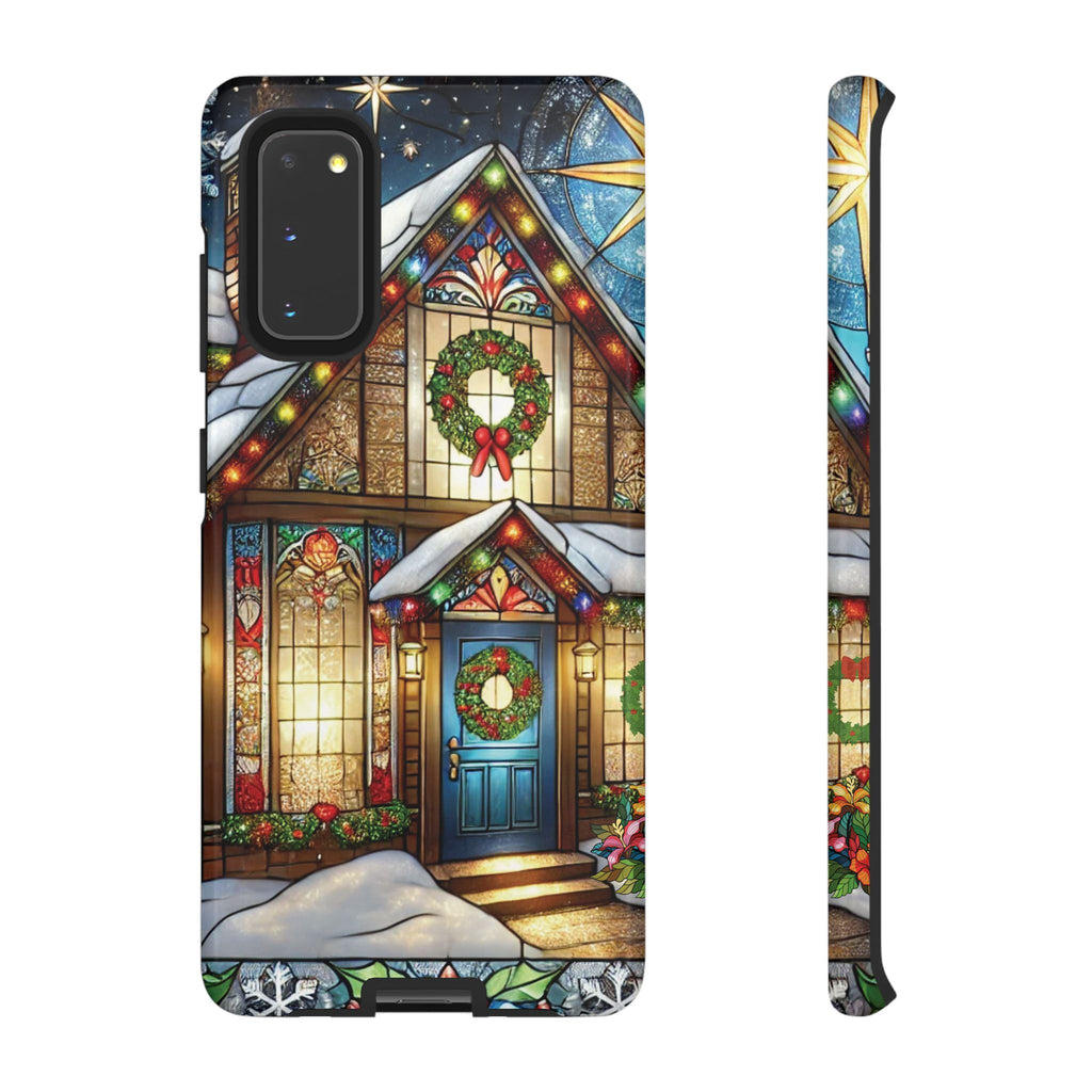 Phone Case - Stain Glass Christmas Unique Holiday Protection Gift for Her