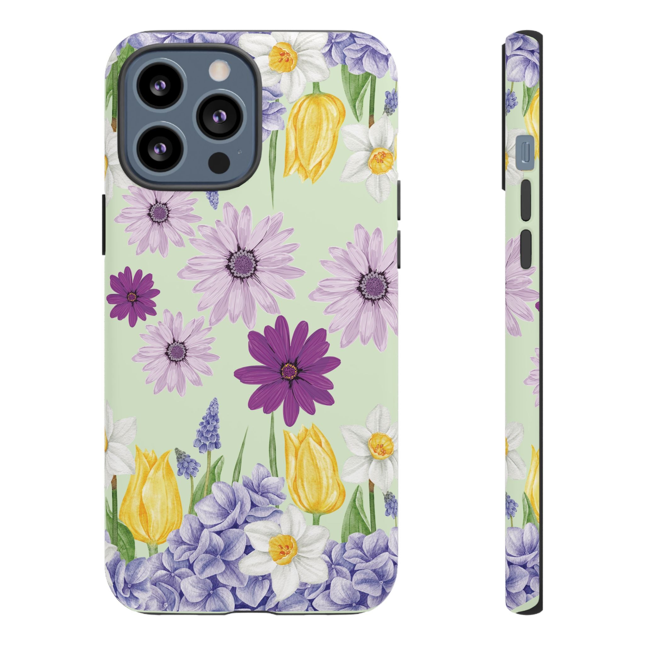 Lavender Yellow Flower Phone Case – Stylish Protective Cover for iPhone & Samsung, Botanical Design, Perfect Gift for Spring & Everyday Elegance