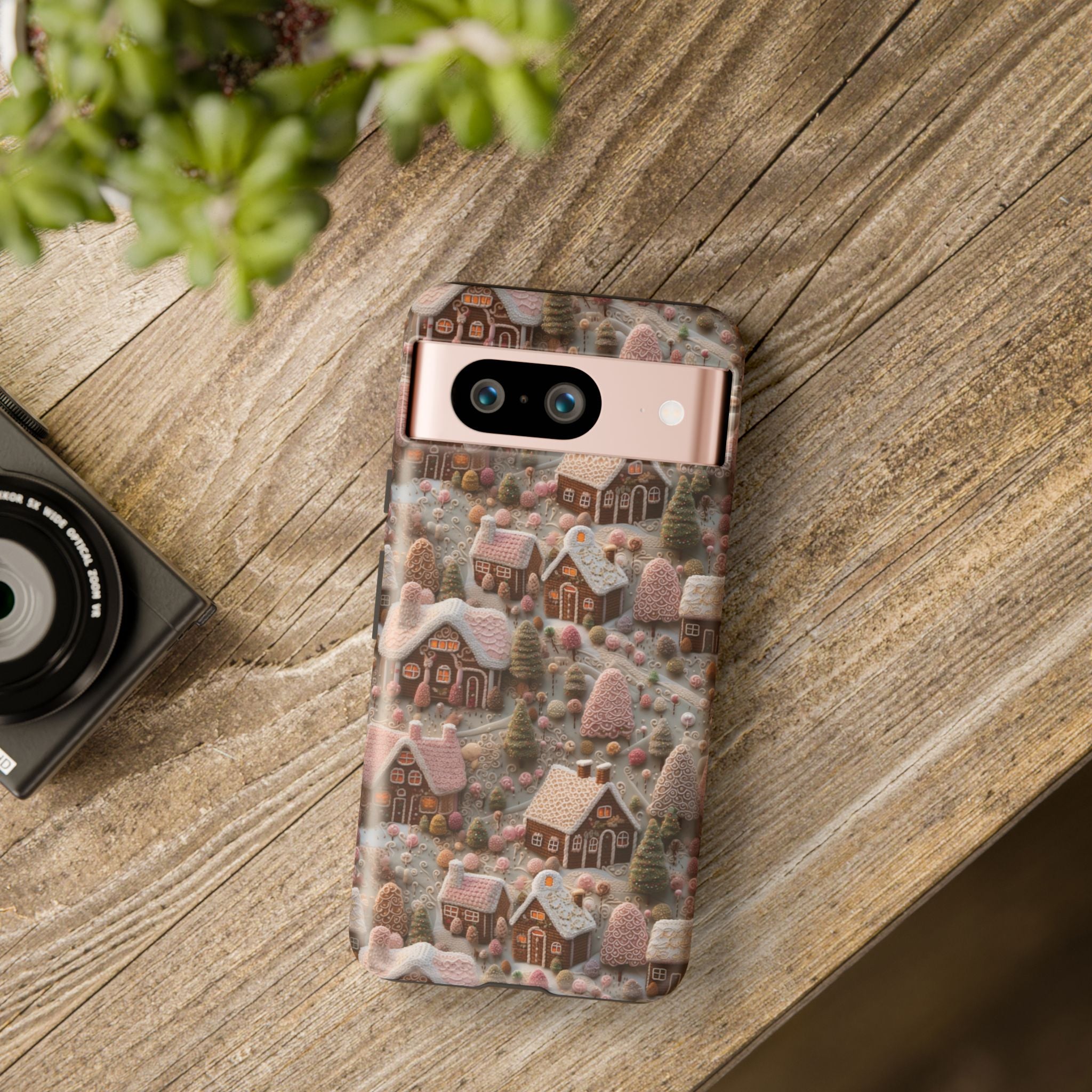 Gingerbread House 3D Phone Case Durable for iPhone Samsung Gift iPhone 15, 14, 13 Samsung Pixel Gift for Mom Accessory Gift for Her