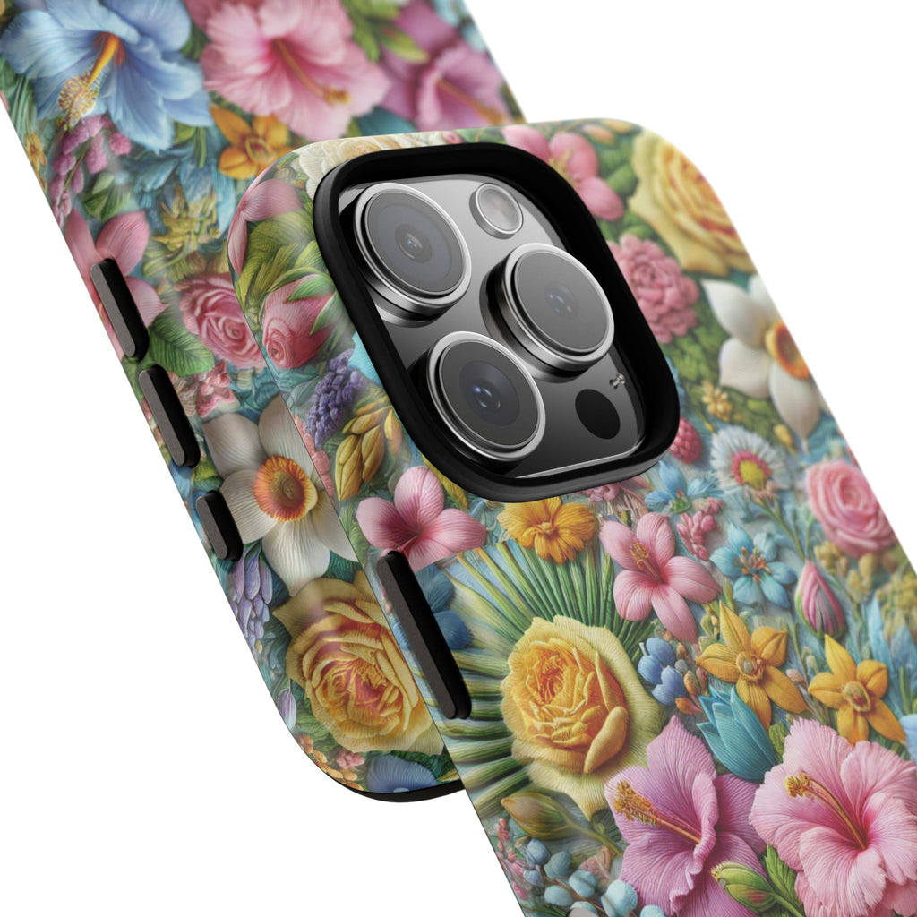 Elegant Pastel Flower Phone Case – Beautiful Floral Design, Durable Protection for Your Device, Stylish and Lightweight, Perfect Gift for Flower Lovers