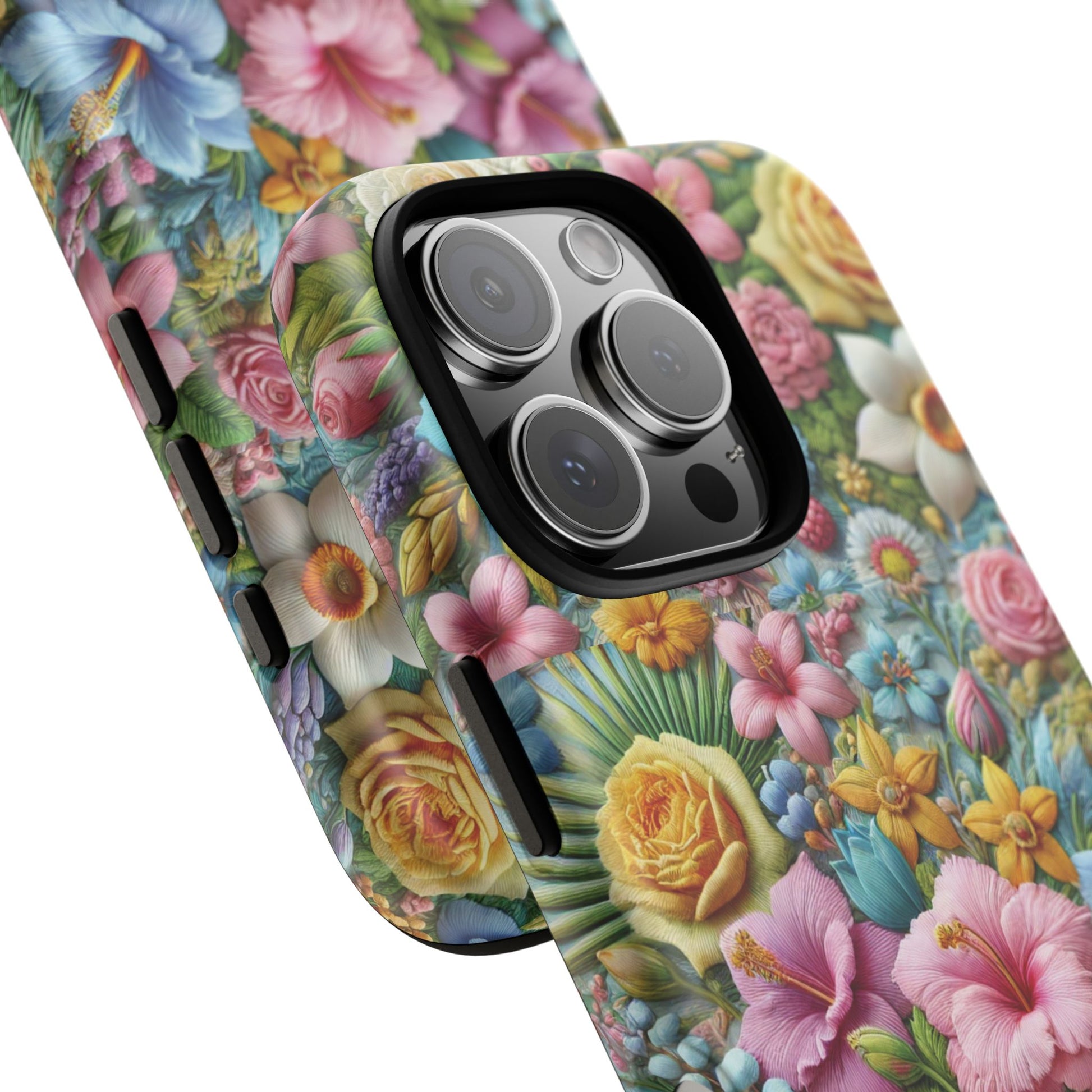 Elegant Pastel Flower Phone Case – Beautiful Floral Design, Durable Protection for Your Device, Stylish and Lightweight, Perfect Gift for Flower Lovers