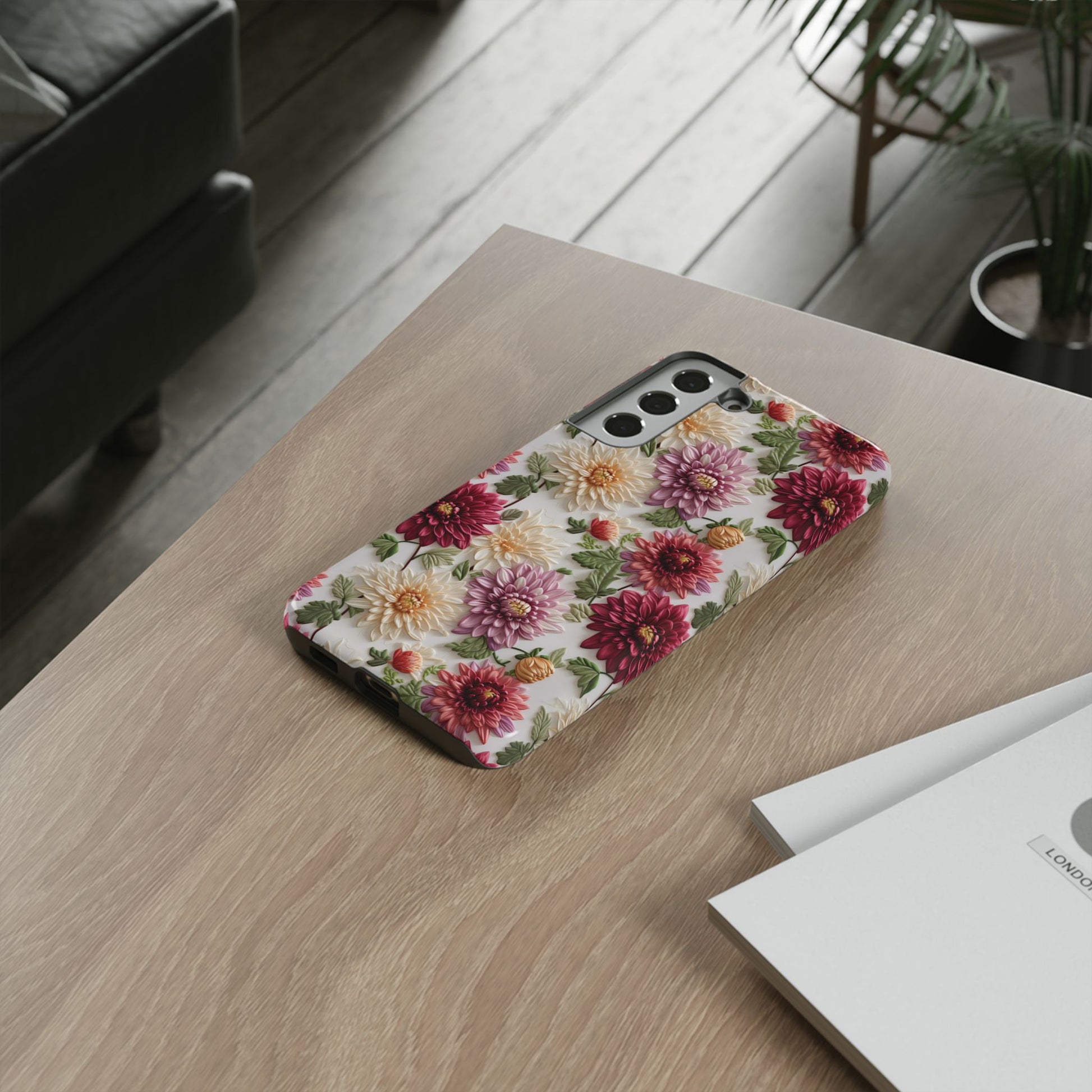 Floral Fall Phone Case for iPhone 16 pro15 14 13 12  21 23 Samsung, and Pixel | Stylish Protective Cover Gift for Her Perfect for Floral Lover - MRSBYVALLE