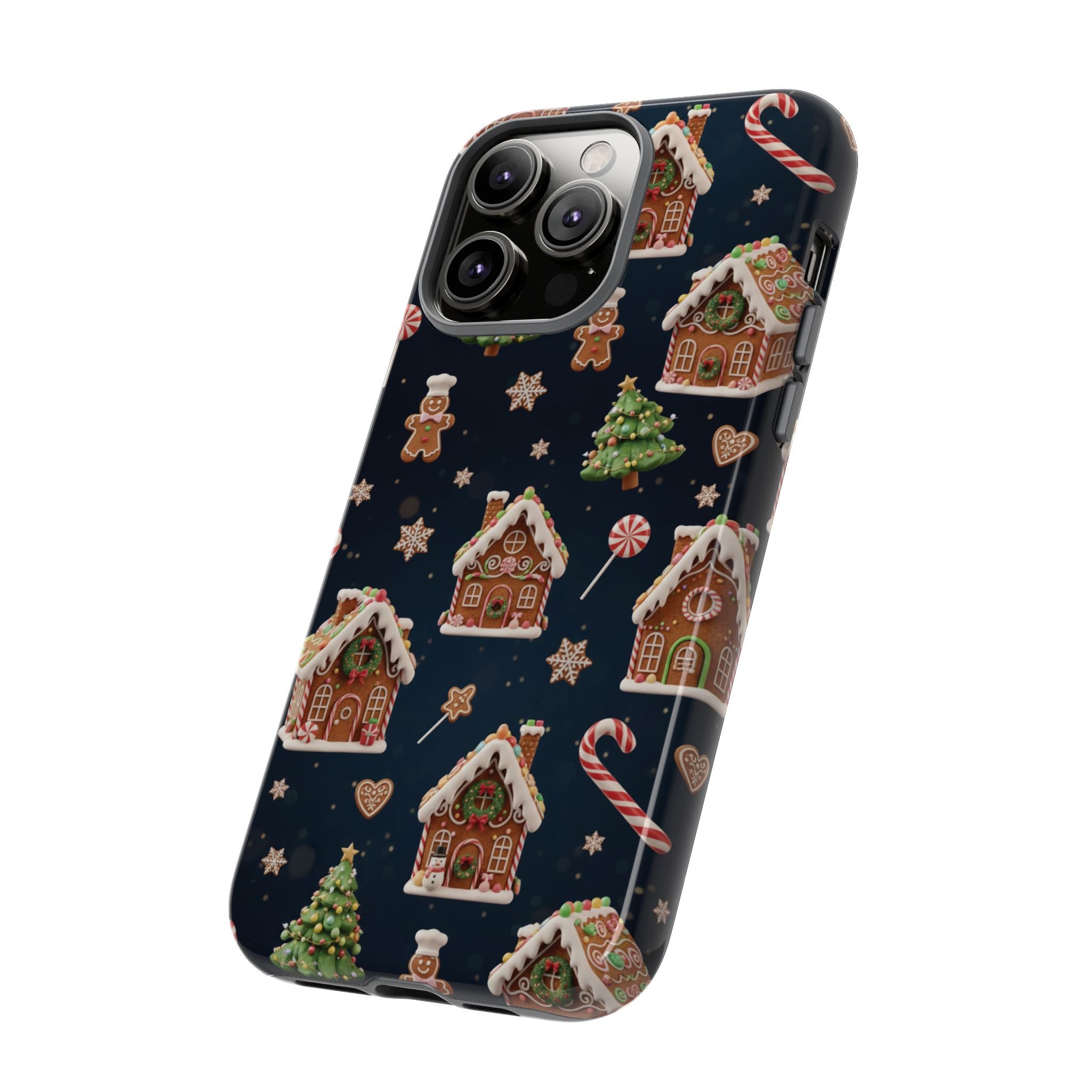 3D Gingerbread House Christmas Phone Case | Premium Holiday Gift Cover for iPhone 17, iPhone, and Samsung Galaxy Gift for Her or Him