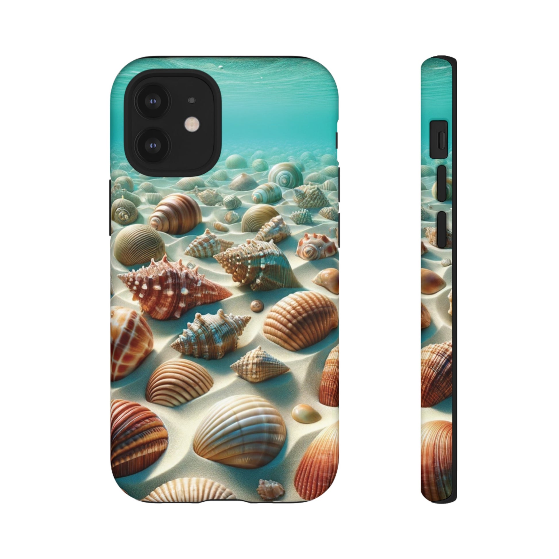 Plush Ocean Bliss Turquoise Seashell Ocean Beach View Protective Phone Case Gift for Her Phone 15, Samsung iPhone Samsung Gift for Her Case iPhone 15, Samsung iPhone Samsung Accessory Gift for Her.