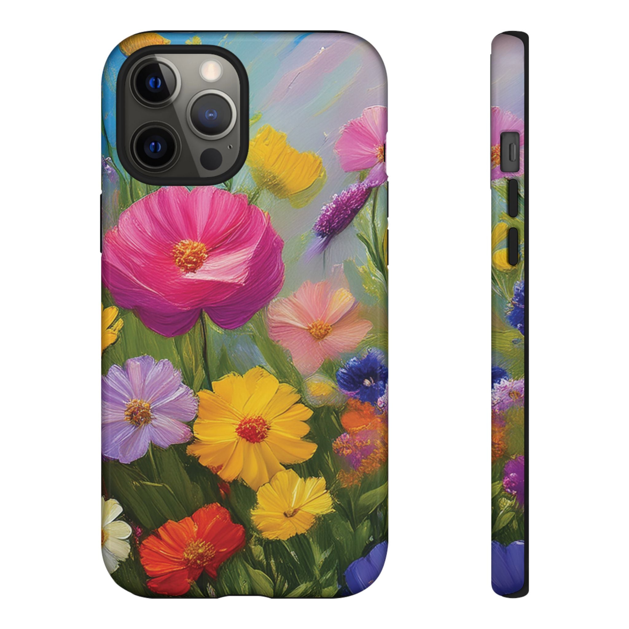 Vibrant Wildflower Painting Phone Case Hand-Painted Floral Art Design | Bright Nature-Inspired Cover | Perfect Gift for Flower Lovers iPhone & Galaxy
