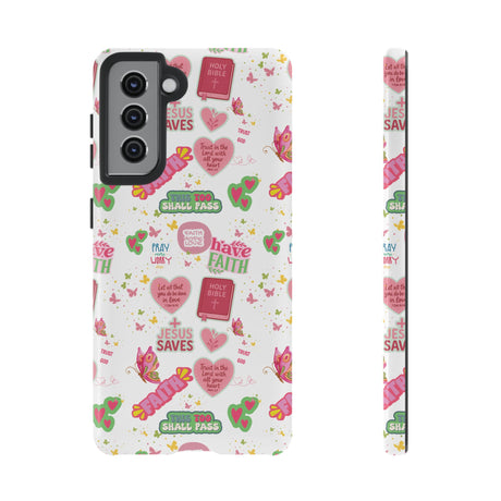 Carry Your Faith Everywhere | Christian Tough Phone Case with Bible Verse or Affirmation | Protective, Inspirational Gift for Christians