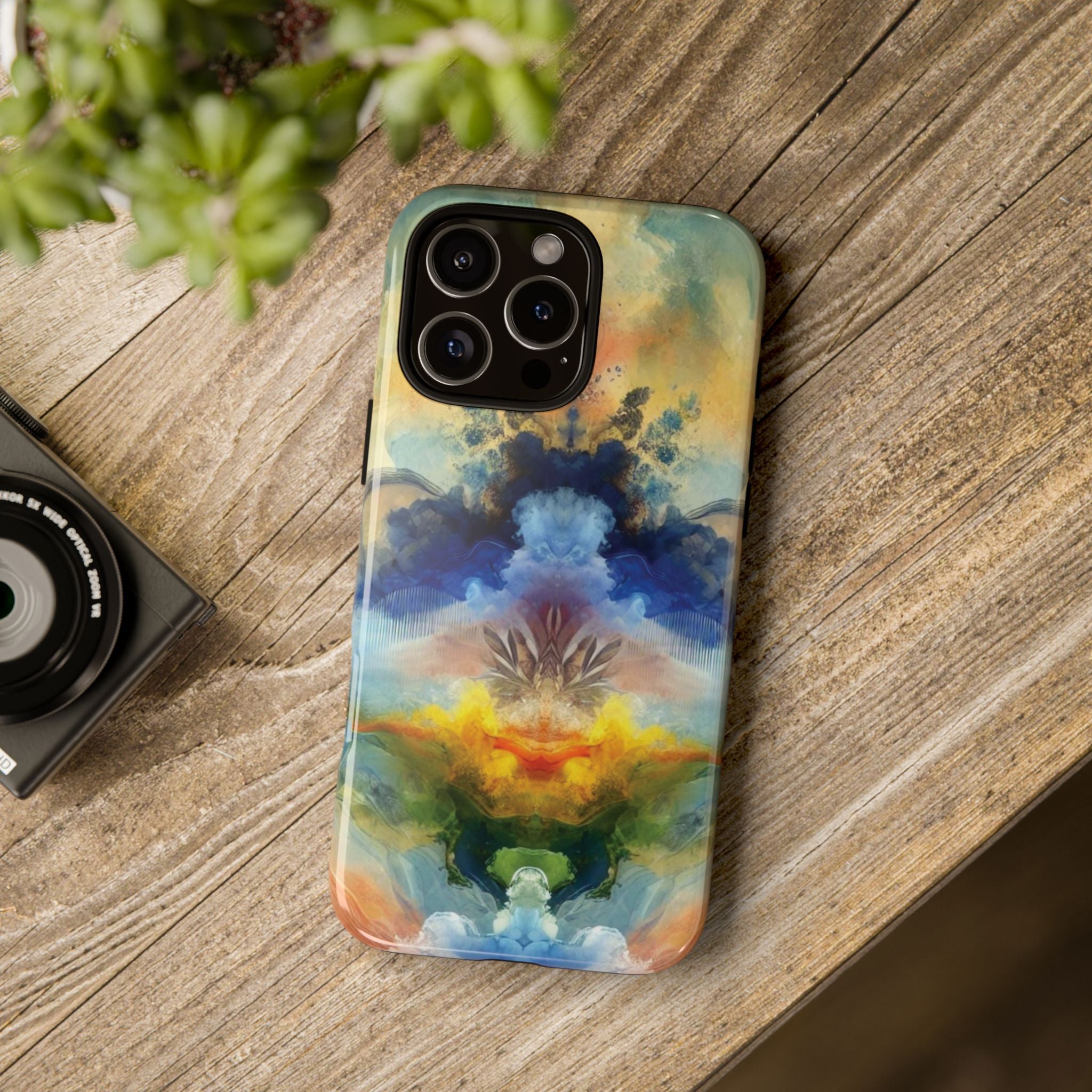 Modern Watercolor Abstract Phone Case Compatible with iPhone, Samsung & More - Stylish, Durable Protection with Vibrant Artistic Design Perfect Gift for Her