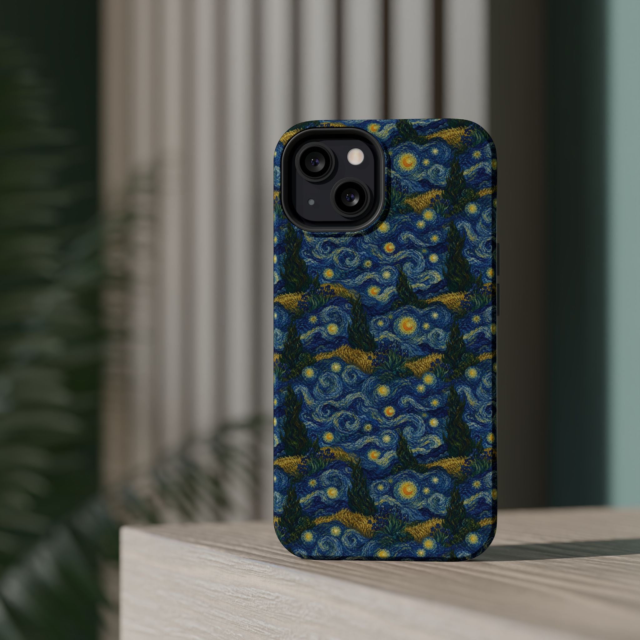 Van Gogh Illusion Magnetic Phone Case — Elegant Impact‑Resistant Art Lover Design
