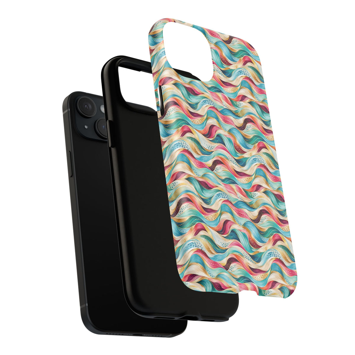 Colorful Wave MagSafe Tough Phone Case