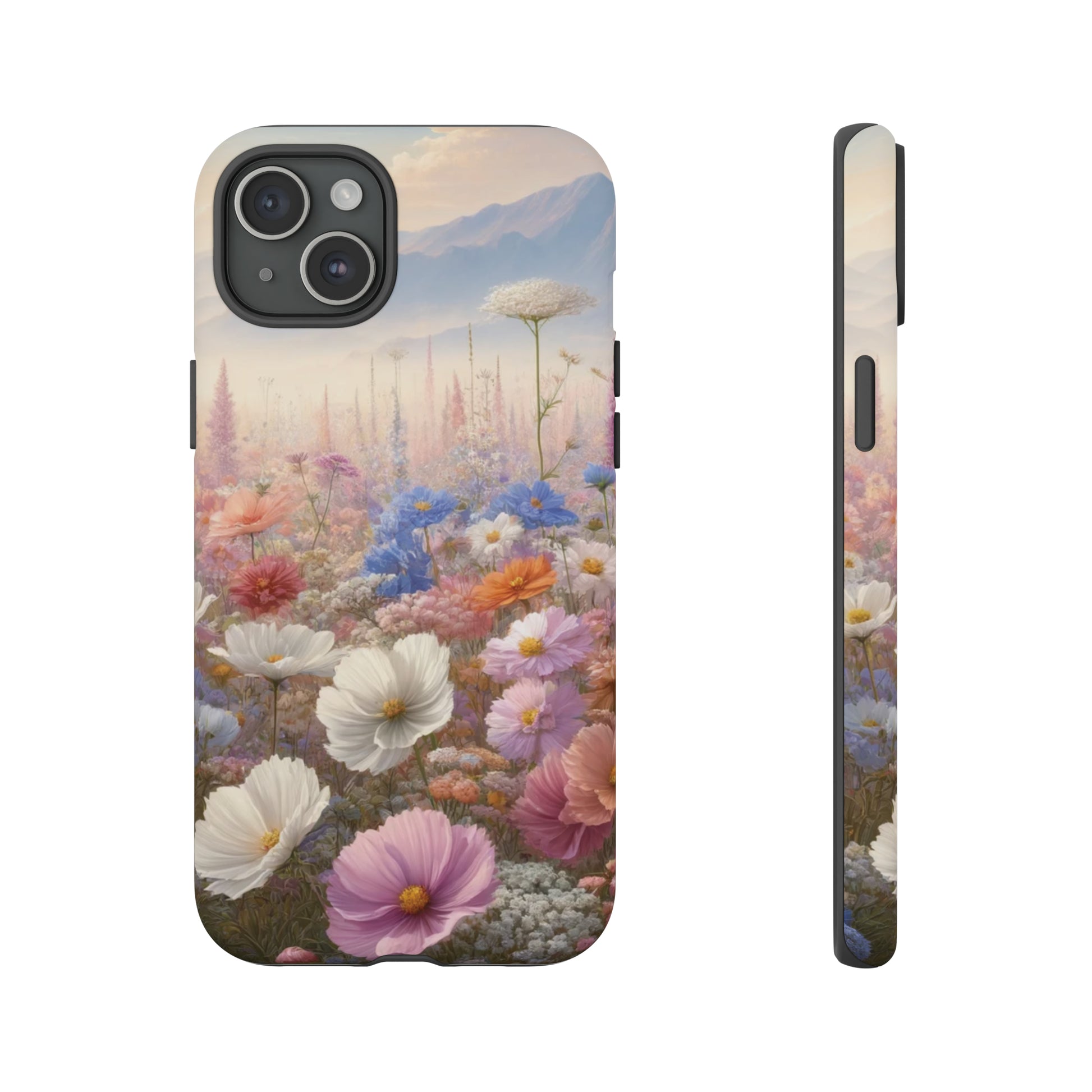 Phone Case Floral Boho Luxury Tough Case Floral Elegant Durable Stylish for Modern Devices iPhone 15, Samsung iPhone Samsung Accessory Gift for Her.