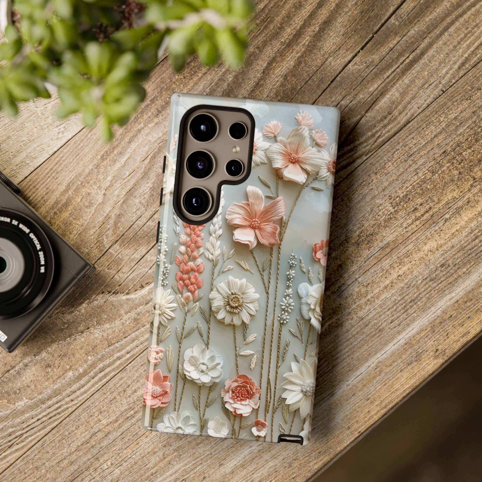 Pastel Wildflowers Protective Phone Case Gift for Her Phone 15, Samsung iPhone Samsung Gift for Her Case iPhone 15, Samsung iPhone Samsung Accessory Gift for Her