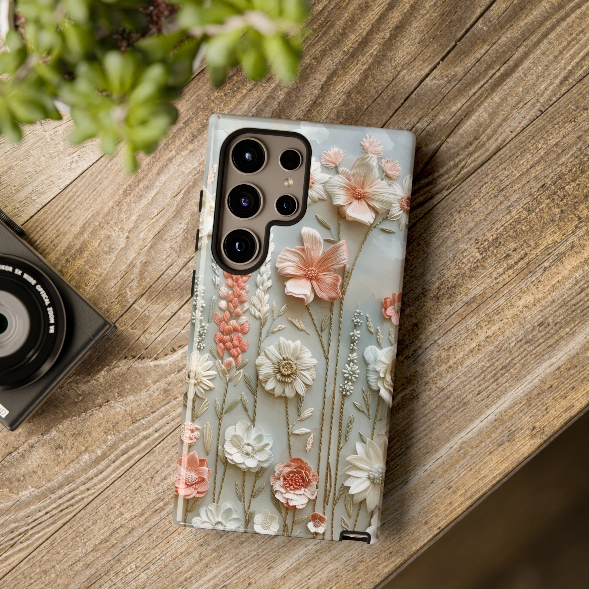 Pastel Wildflowers Protective Phone Case Gift for Her Phone 15, Samsung iPhone Samsung Gift for Her Case iPhone 15, Samsung iPhone Samsung Accessory Gift for Her