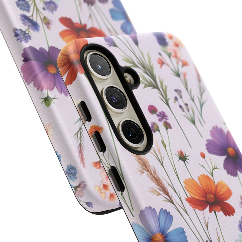 Lavender Wildflowers Protective Phone Case Gift for Her Phone 15, Samsung iPhone Samsung Gift for Her Case iPhone 15, Samsung iPhone Samsung Accessory Gift for Her.