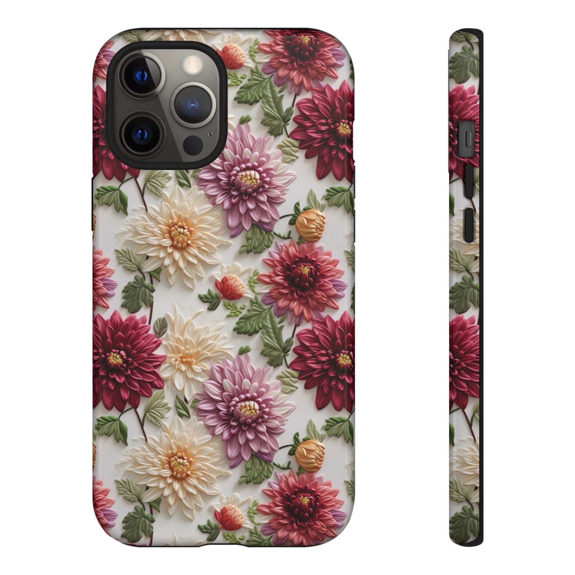 Floral Fall Phone Case for iPhone 16 pro15 14 13 12  21 23 Samsung, and Pixel | Stylish Protective Cover Gift for Her Perfect for Floral Lover