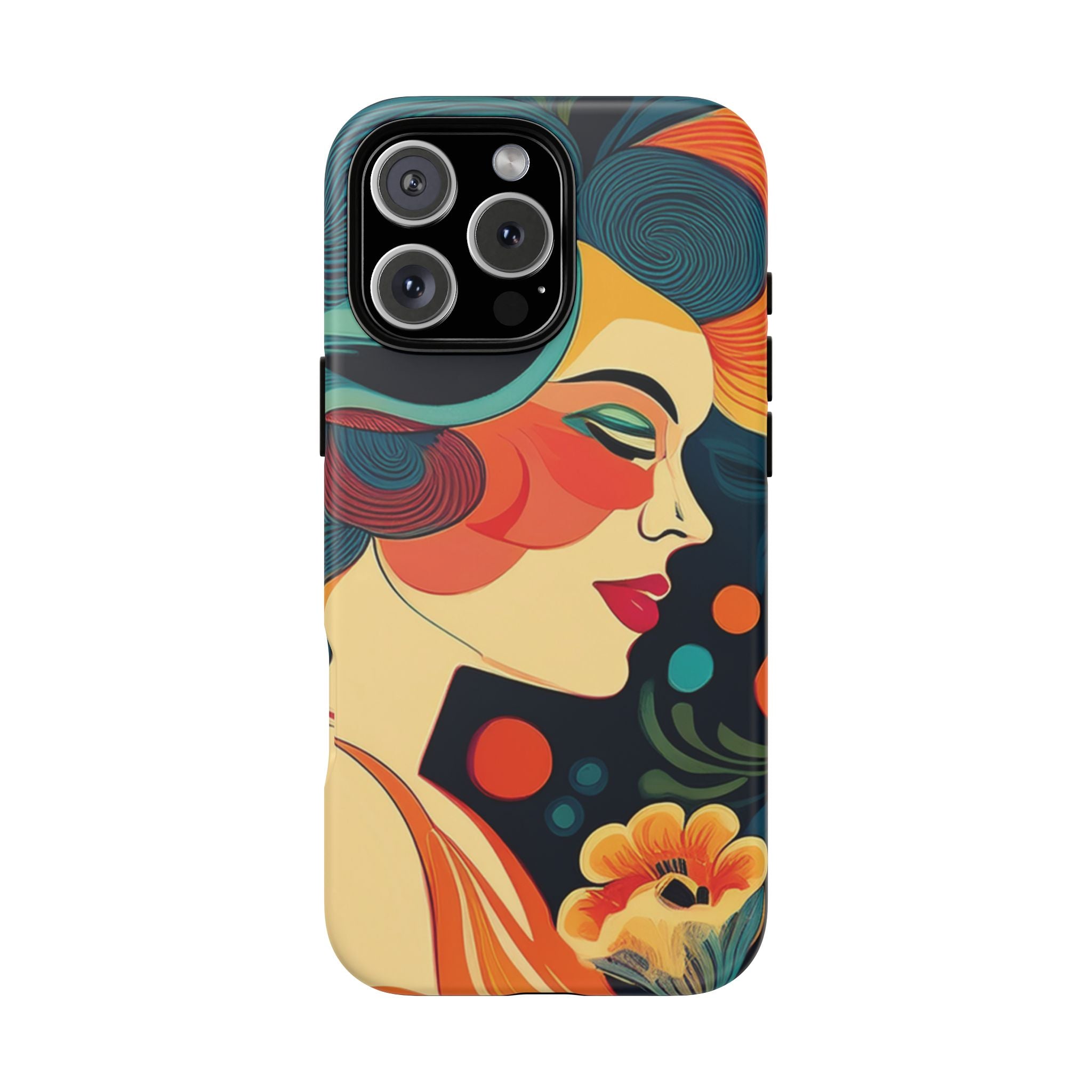 Coque de Téléphone Esthétique Années 50 Rétro Design d'Inspiration Vintage aux Couleurs Pastel Housse Style Mid-Century pour Modèles iPhone et Samsung Galaxy